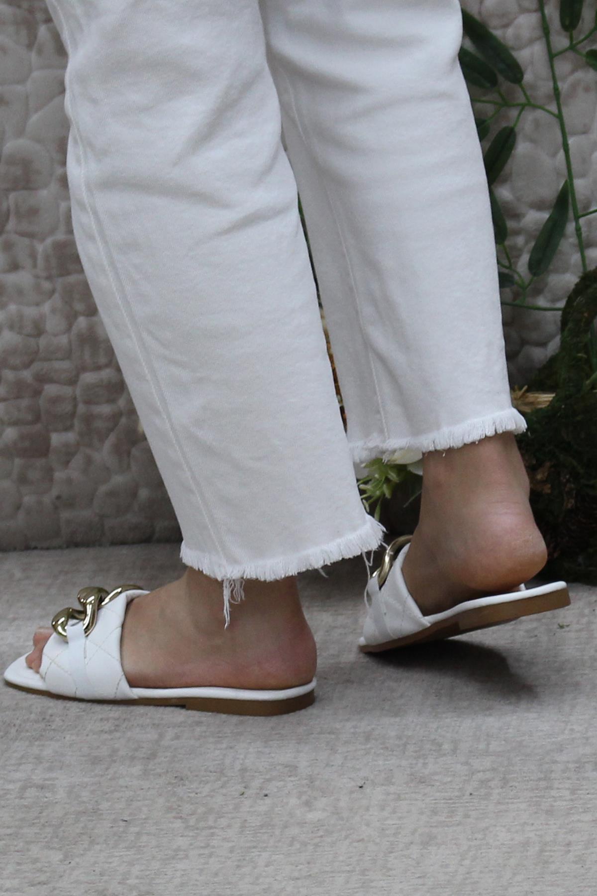 3569 Zarif Şık Günlük Terlik Ev Terliği Kadın Terlik - Görsel 5