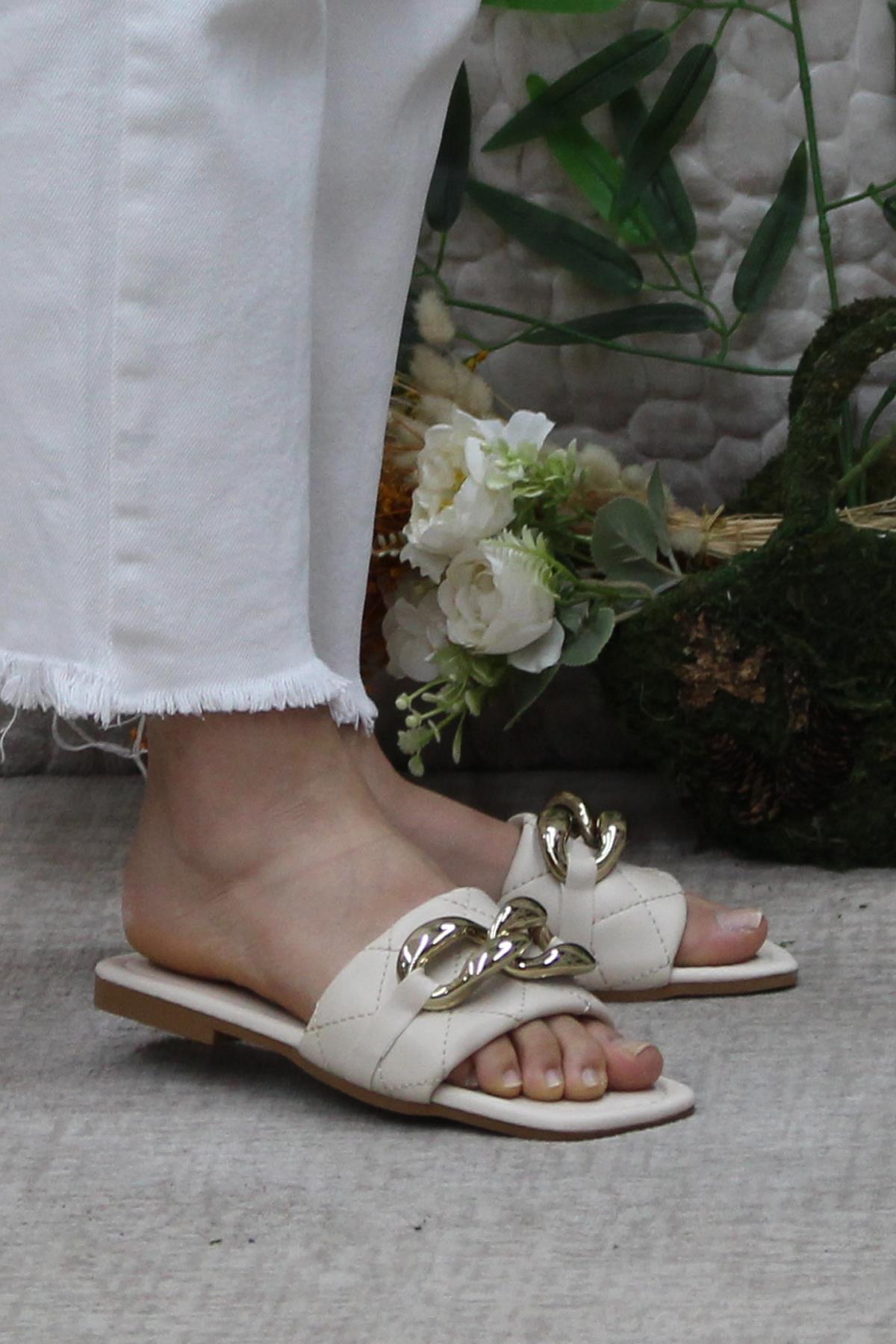 3569 Zarif Şık Günlük Terlik Ev Terliği Kadın Terlik - Görsel 2