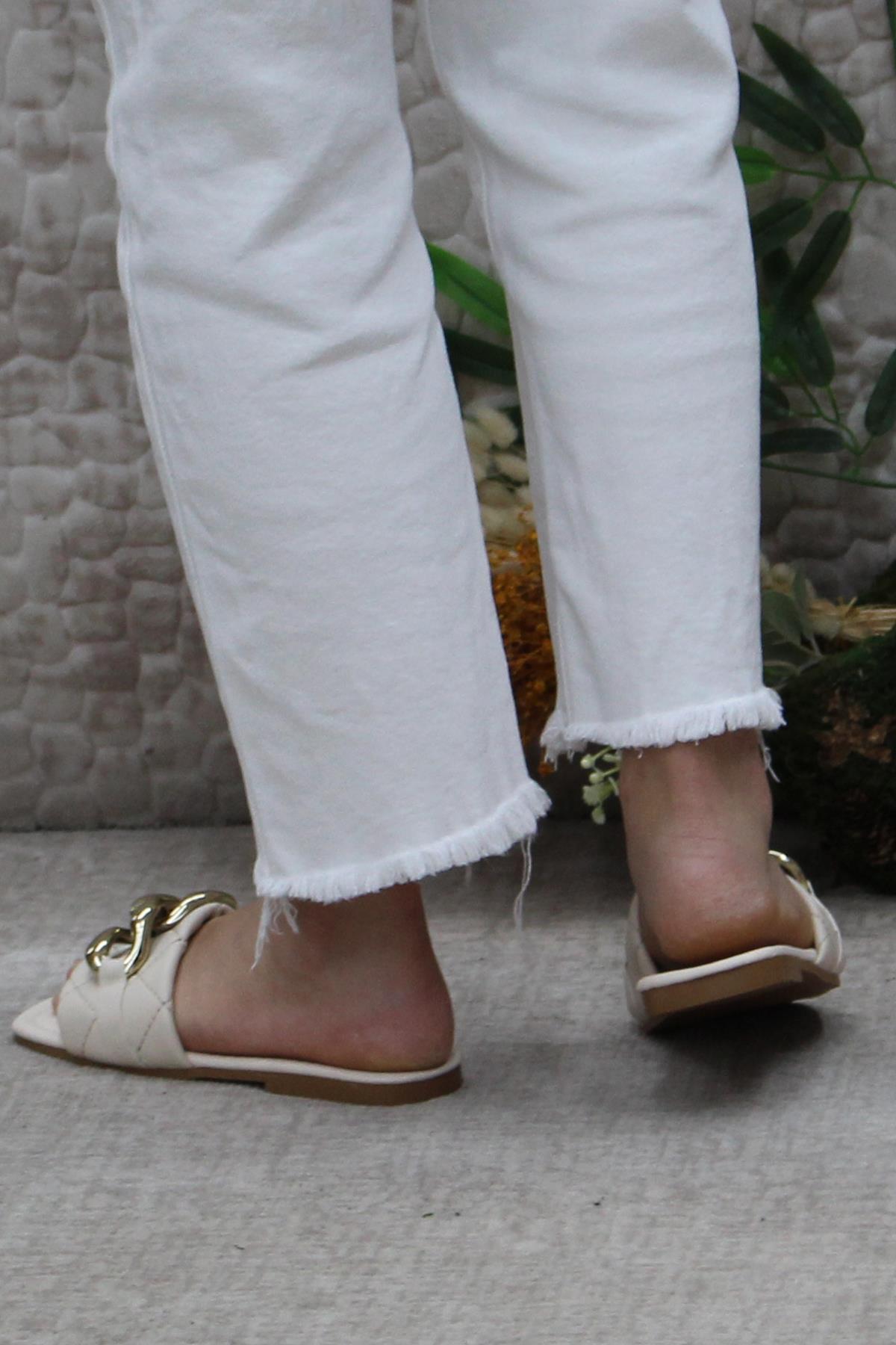 3569 Zarif Şık Günlük Terlik Ev Terliği Kadın Terlik - Görsel 5