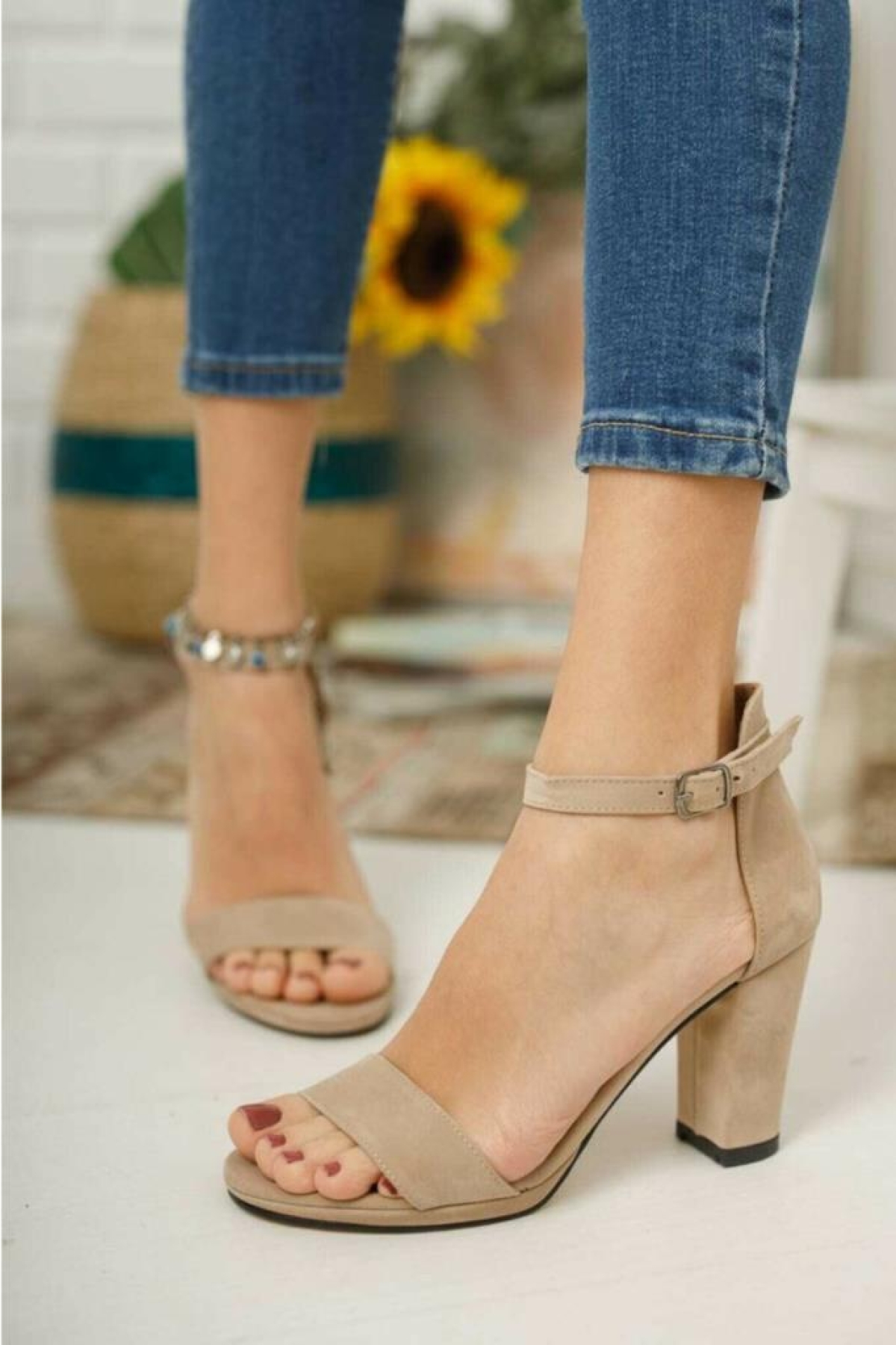 7763 Kadın Ayakkabı Tek Bant - Görsel 3
