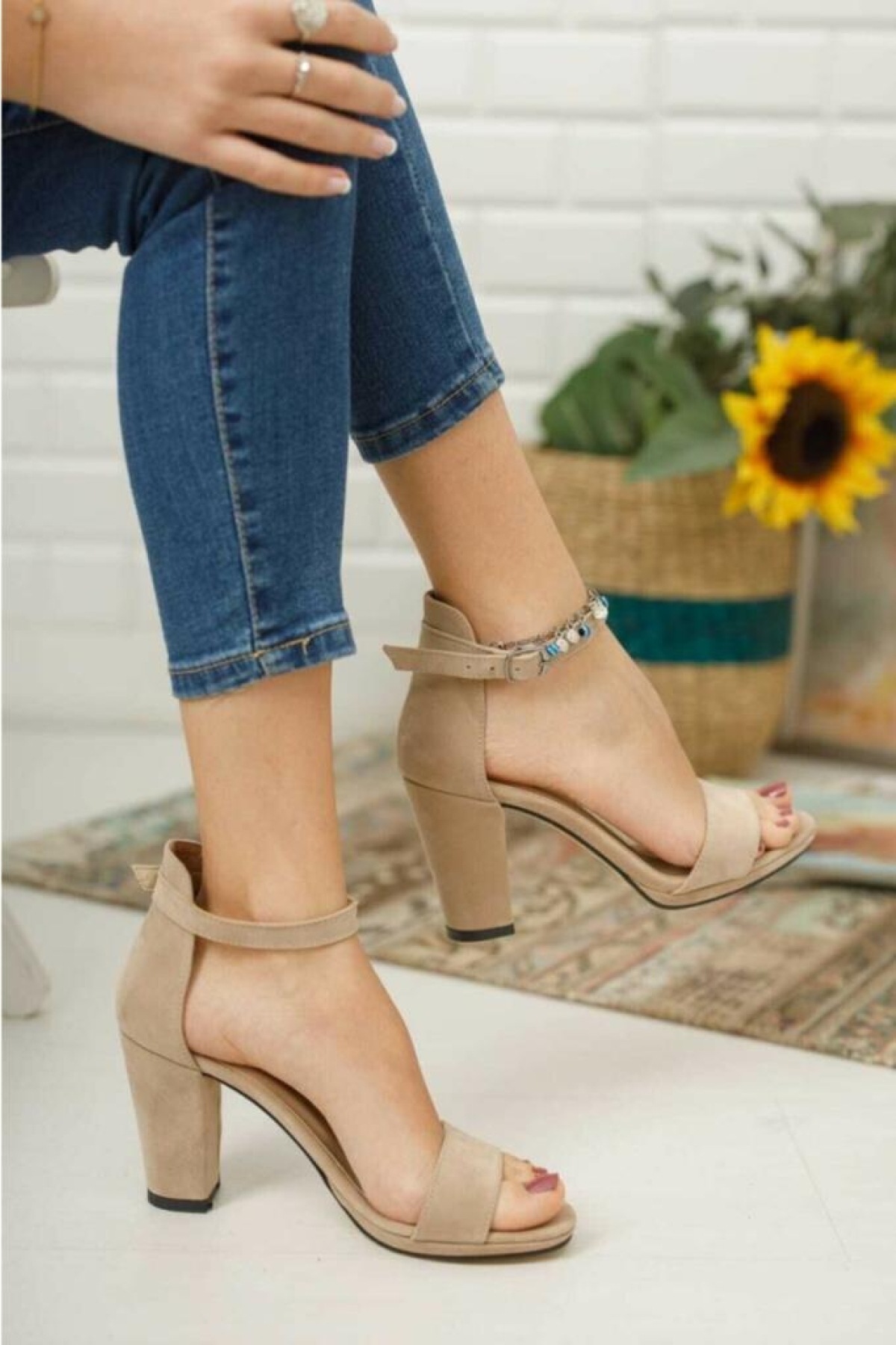 7763 Kadın Ayakkabı Tek Bant - Görsel 4
