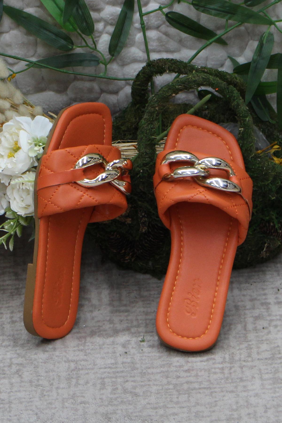 3569 Zarif Şık Günlük Terlik Ev Terliği Kadın Terlik - Görsel 6