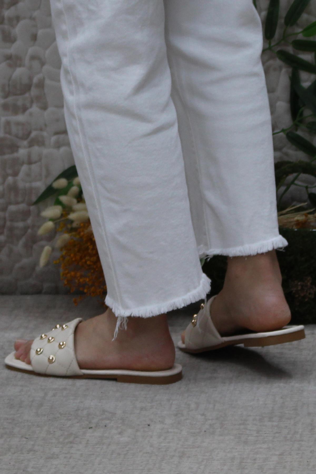 3568 Zarif Şık Günlük Terlik Ev Terliği Kadın Terlik - Görsel 5