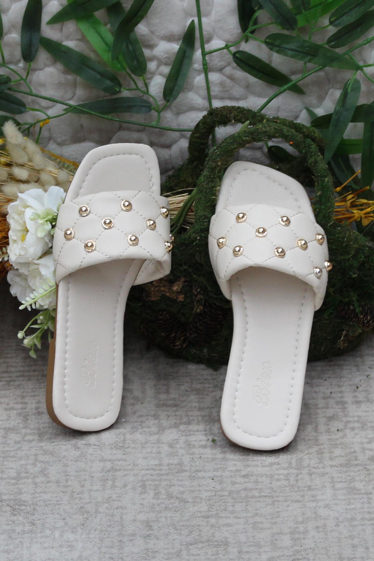 3568 Zarif Şık Günlük Terlik Ev Terliği Kadın Terlik - Görsel 6