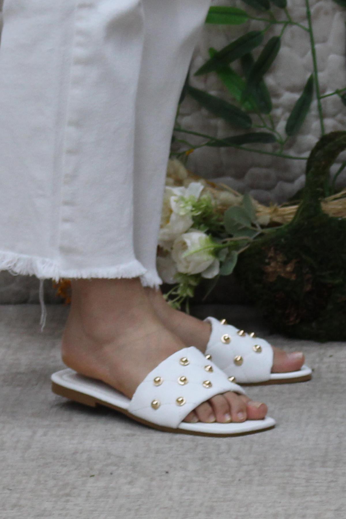 3568 Zarif Şık Günlük Terlik Ev Terliği Kadın Terlik - Görsel 2