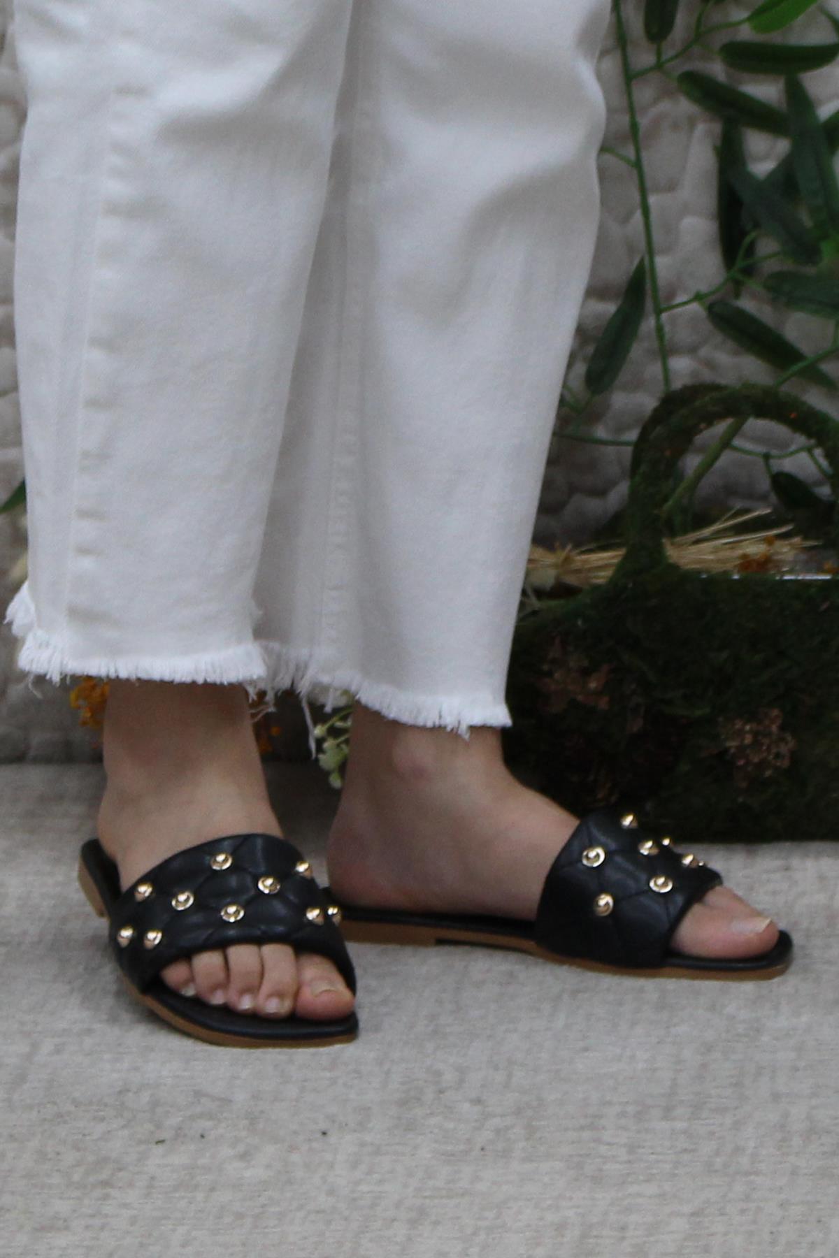 3568 Zarif Şık Günlük Terlik Ev Terliği Kadın Terlik - Görsel 3