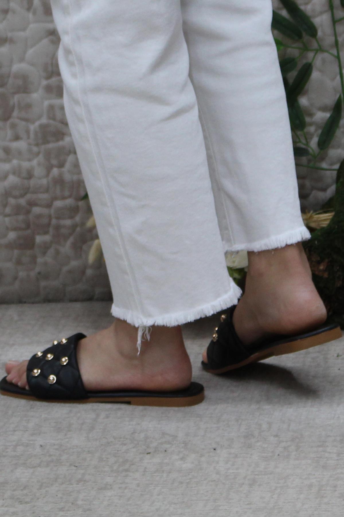 3568 Zarif Şık Günlük Terlik Ev Terliği Kadın Terlik - Görsel 5