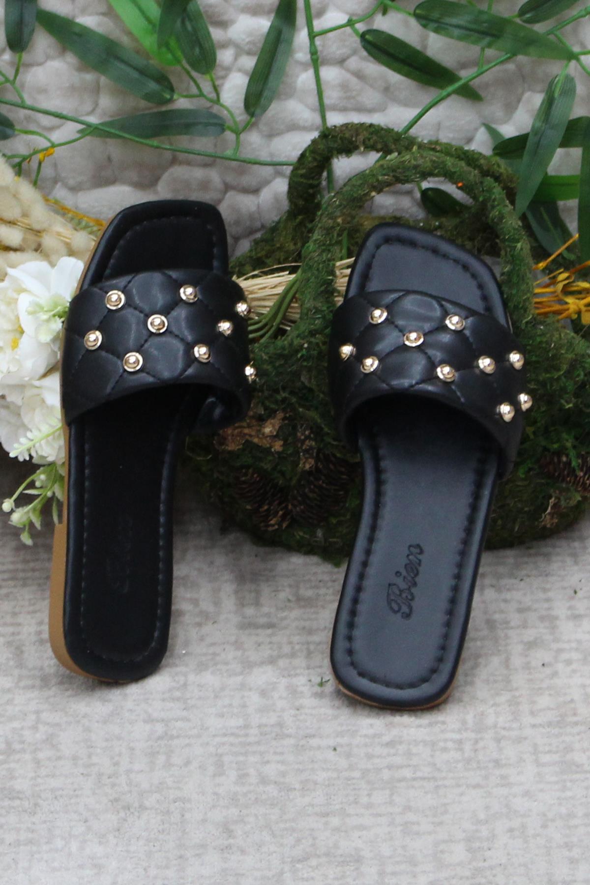 3568 Zarif Şık Günlük Terlik Ev Terliği Kadın Terlik - Görsel 6