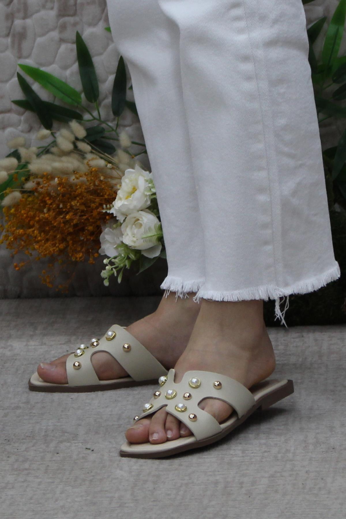 3567 Zarif Şık Günlük Terlik Ev Terliği Kadın Terlik - Görsel 4