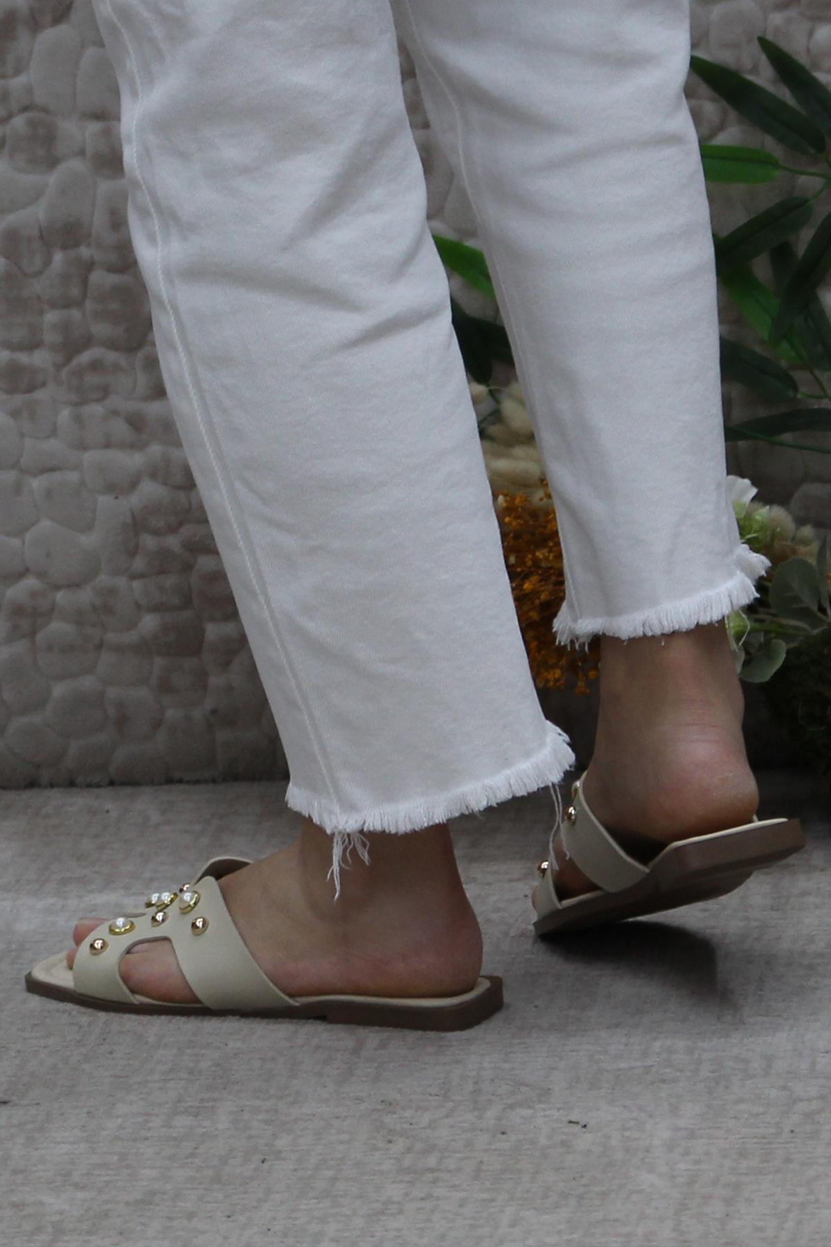 3567 Zarif Şık Günlük Terlik Ev Terliği Kadın Terlik - Görsel 5