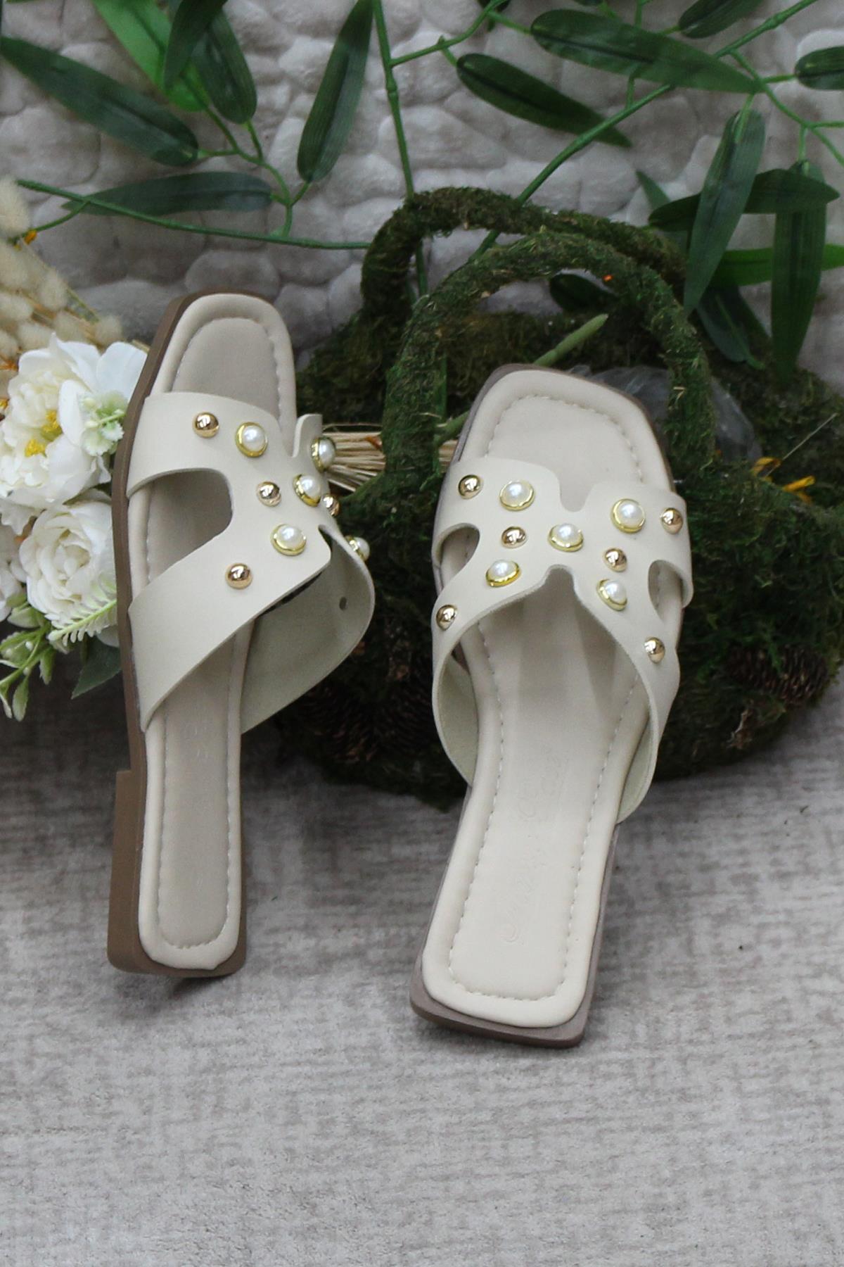 3567 Zarif Şık Günlük Terlik Ev Terliği Kadın Terlik - Görsel 6