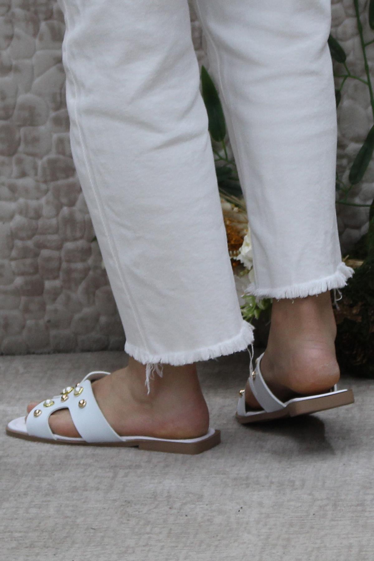 3567 Zarif Şık Günlük Terlik Ev Terliği Kadın Terlik - Görsel 5