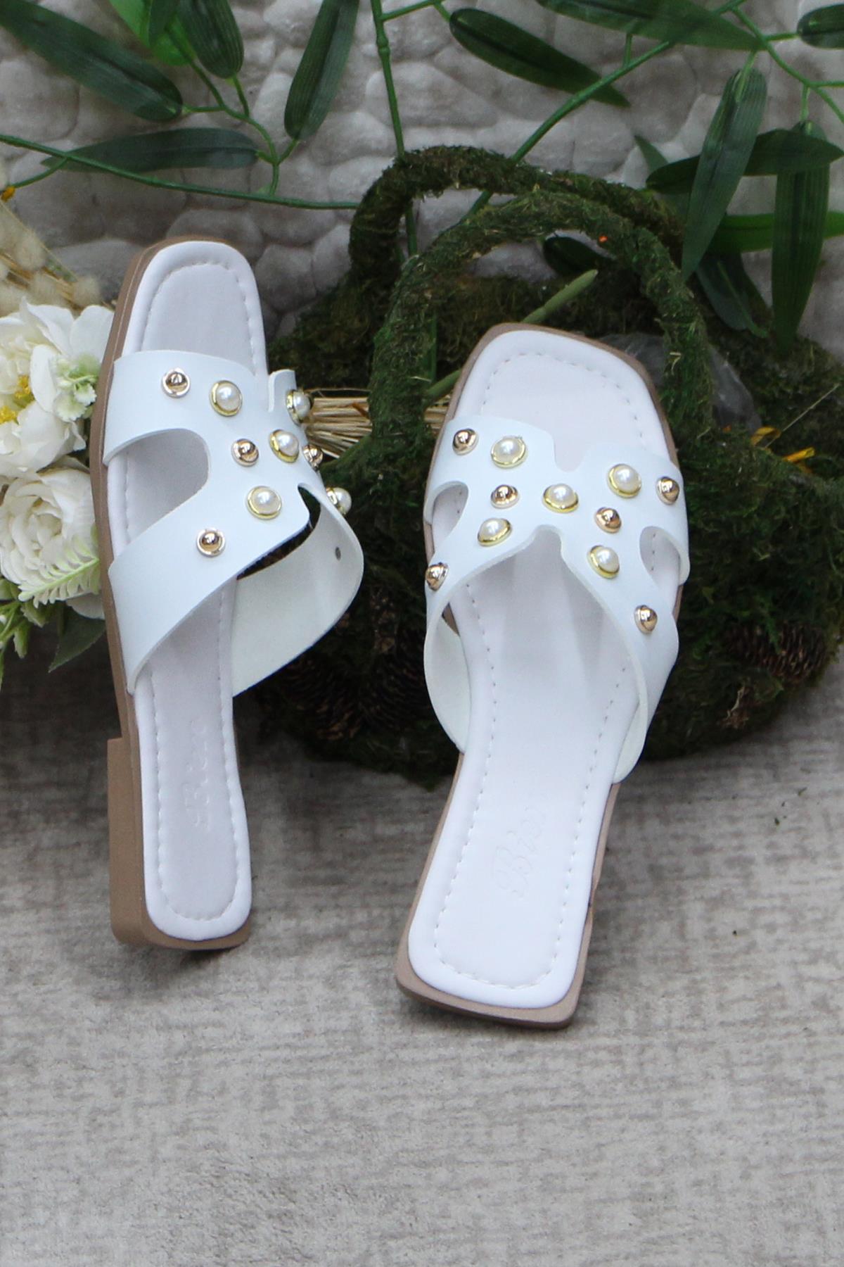 3567 Zarif Şık Günlük Terlik Ev Terliği Kadın Terlik - Görsel 6