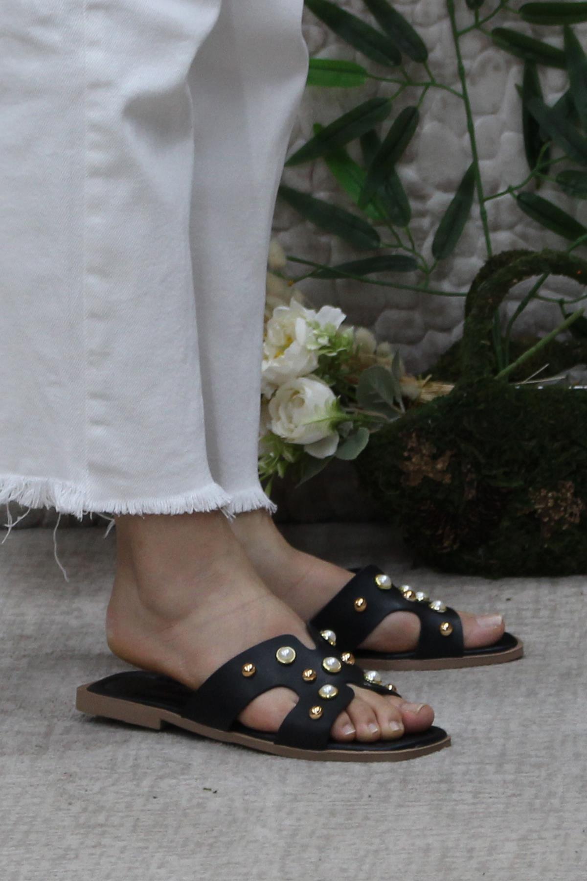 3567 Zarif Şık Günlük Terlik Ev Terliği Kadın Terlik - Görsel 2