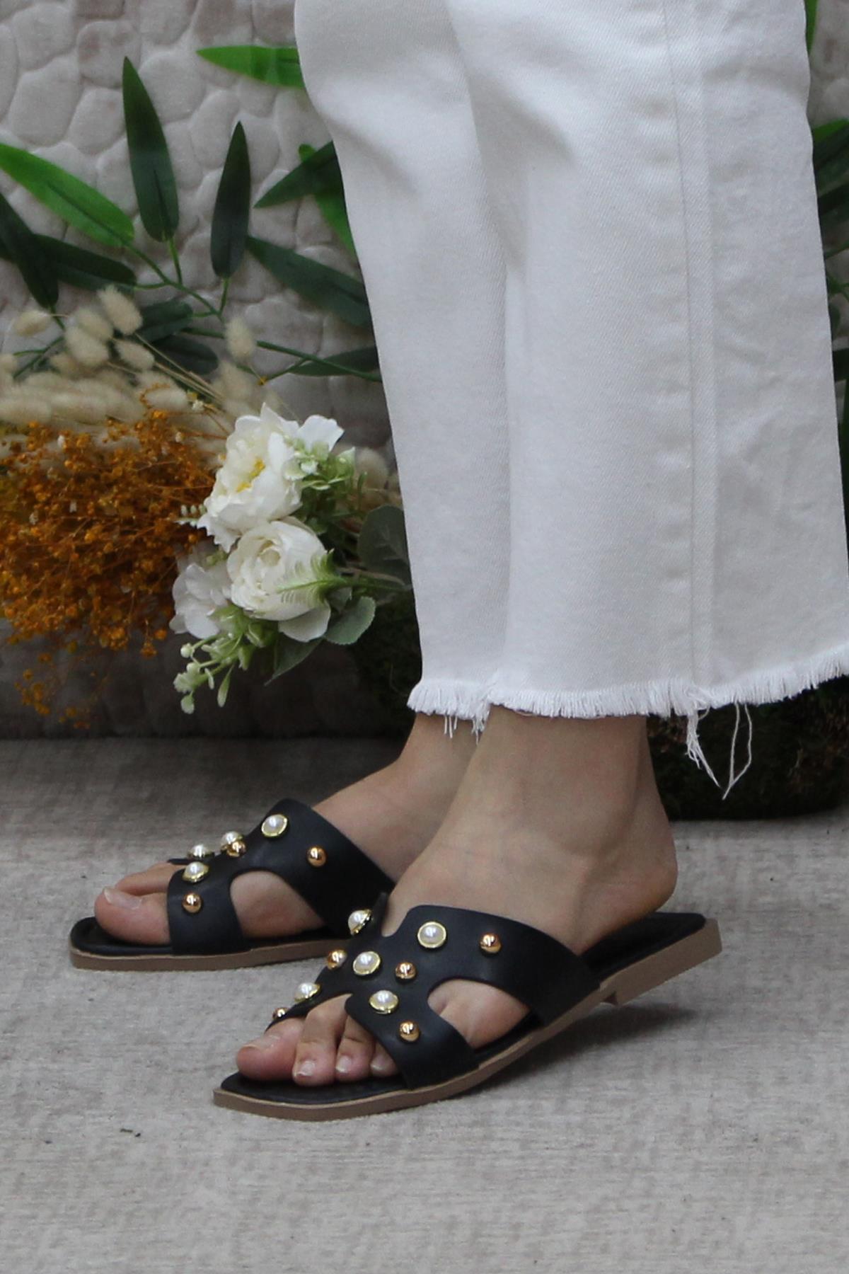 3567 Zarif Şık Günlük Terlik Ev Terliği Kadın Terlik - Görsel 4