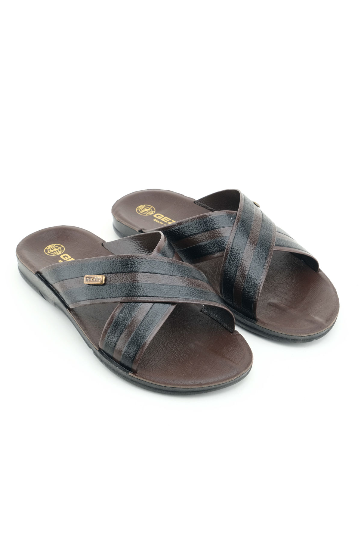 Erkek Yazlık PU Taban Suni Deri Rahat Taban Ev Bahçe Günlük Terlik - Görsel 4