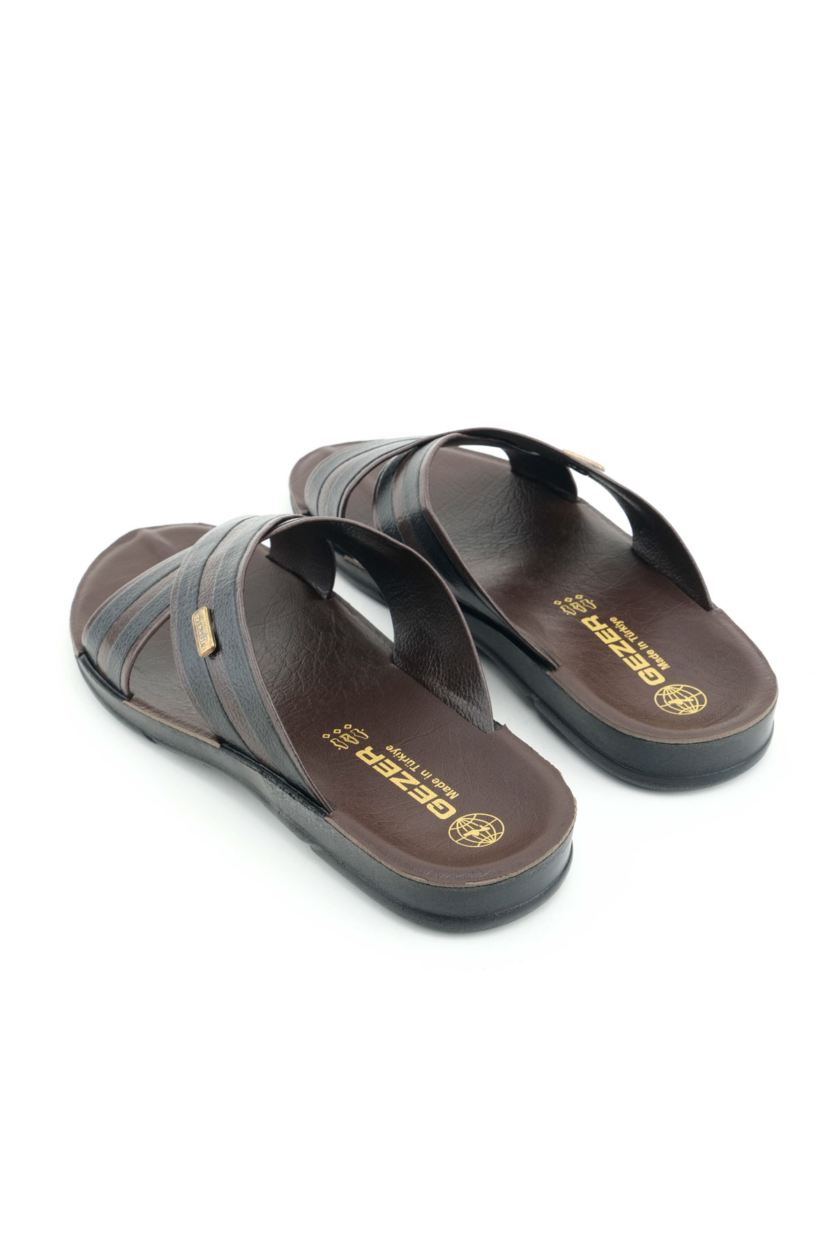 Erkek Yazlık PU Taban Suni Deri Rahat Taban Ev Bahçe Günlük Terlik - Görsel 5