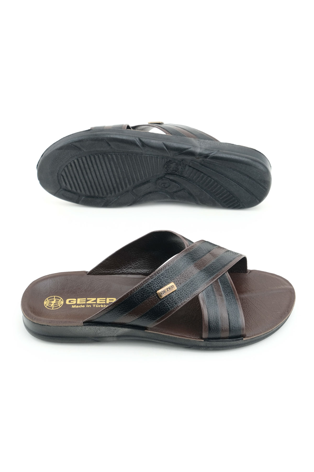 Erkek Yazlık PU Taban Suni Deri Rahat Taban Ev Bahçe Günlük Terlik - Görsel 6