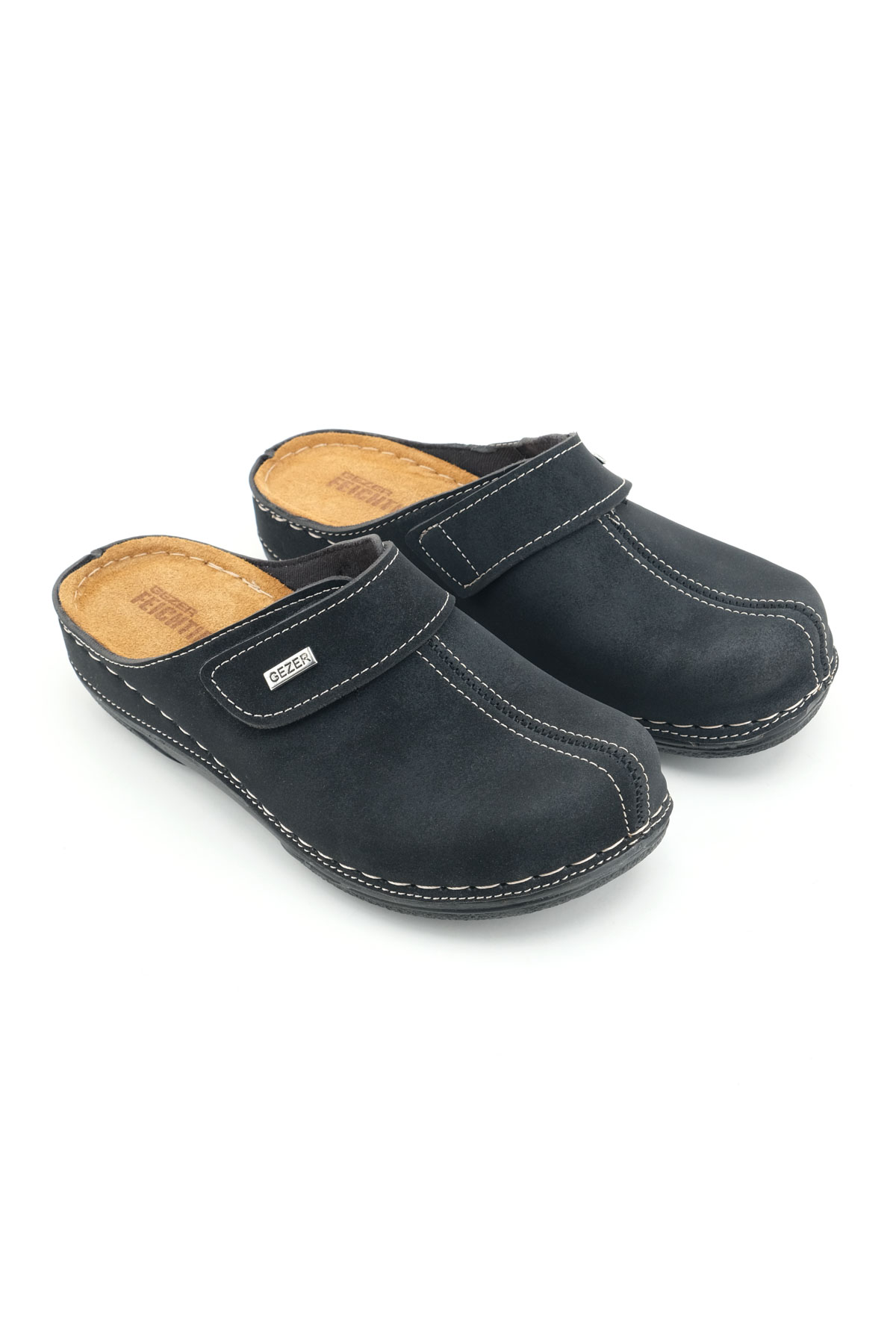 FEICHTINGEN Kadın Yazlık İç Taban Hakiki Deri Tek Cırtlı Ayarlanabilir Rahat Taban Günlük Terlik - Görsel 4