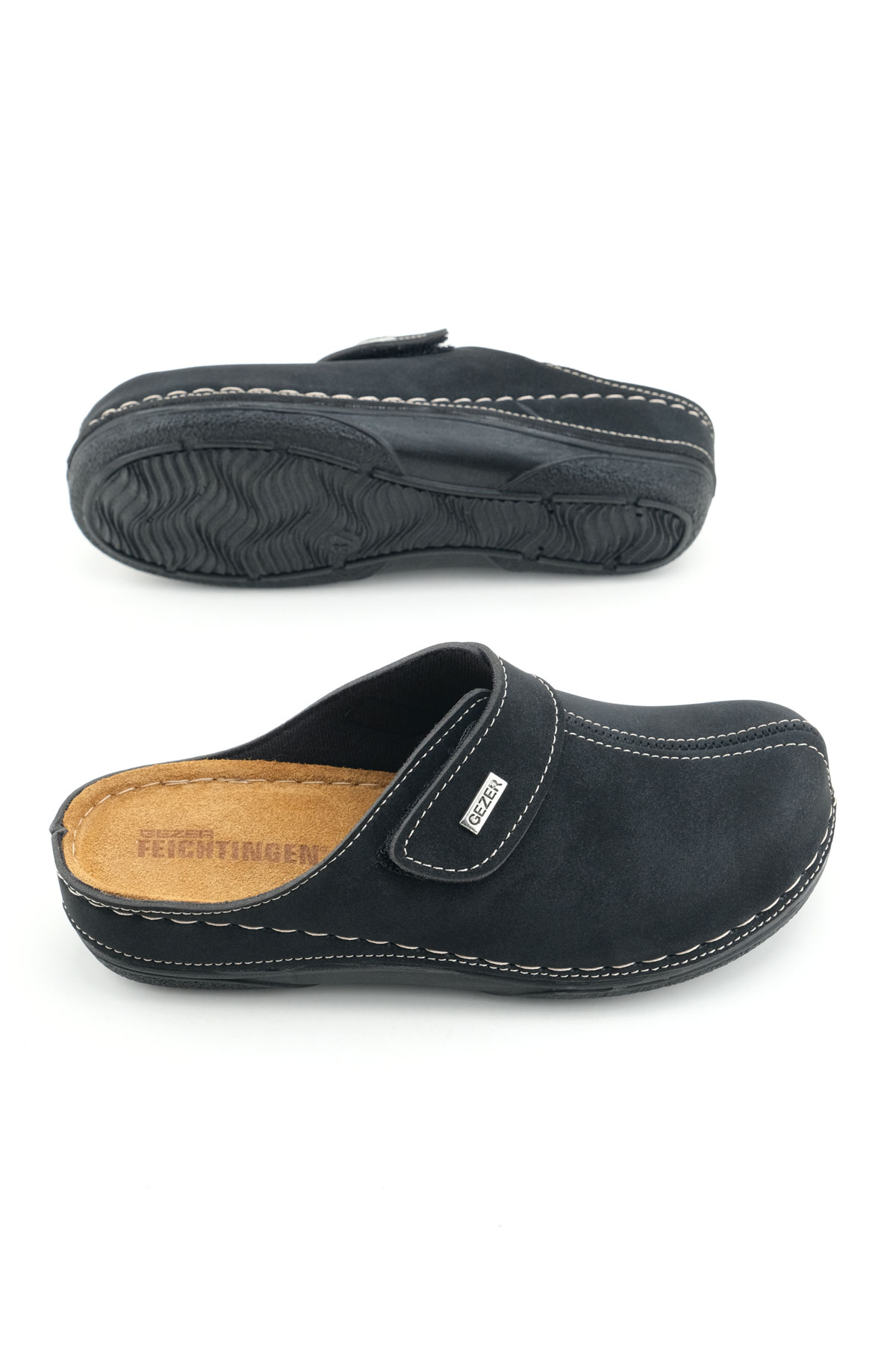 FEICHTINGEN Kadın Yazlık İç Taban Hakiki Deri Tek Cırtlı Ayarlanabilir Rahat Taban Günlük Terlik - Görsel 6