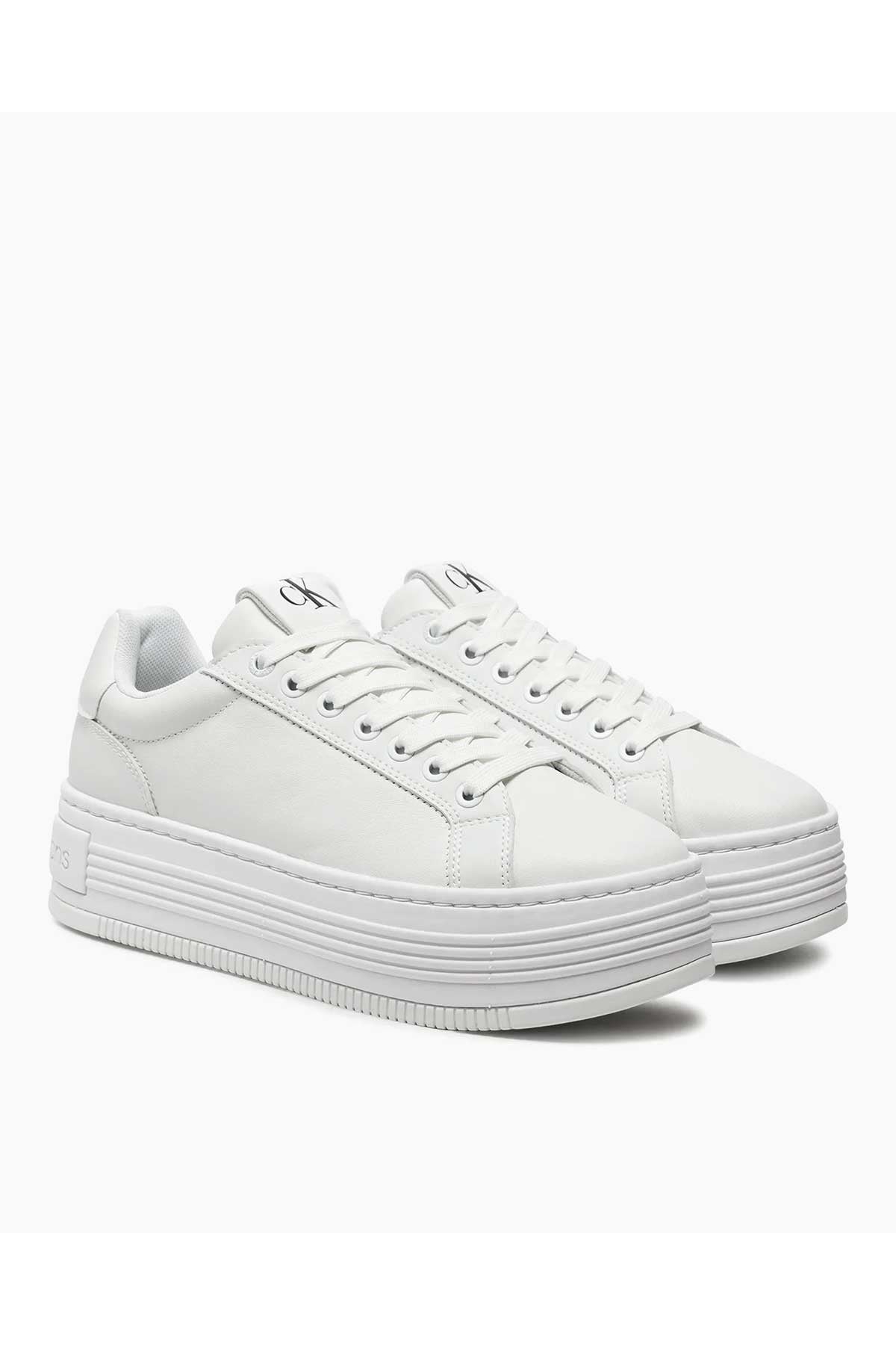 Jeans Bold Platform Low Top Sneakers - Görsel 2