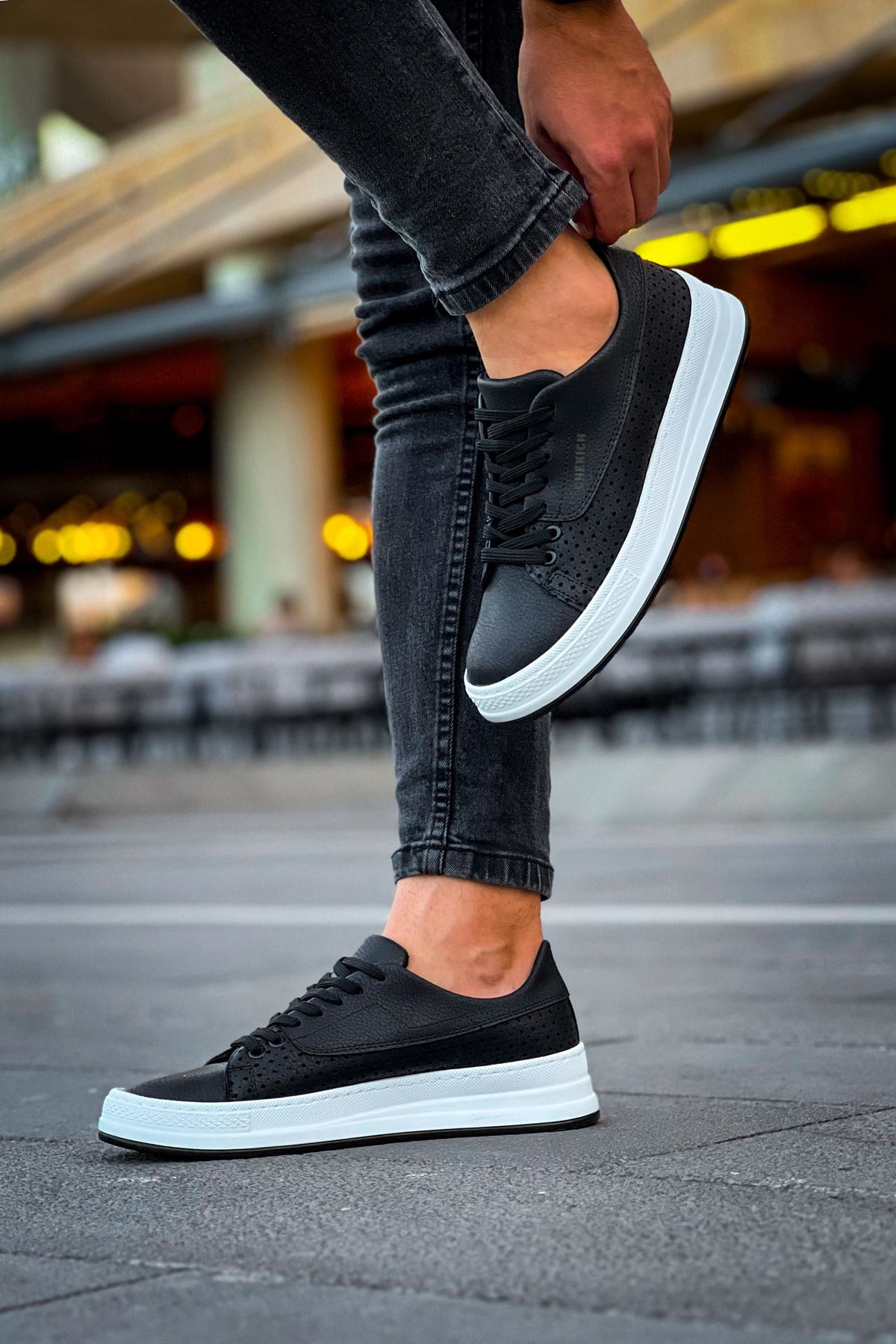 Bağcıklı Erkek Günlük Ayakkabı Siyah - Görsel 3