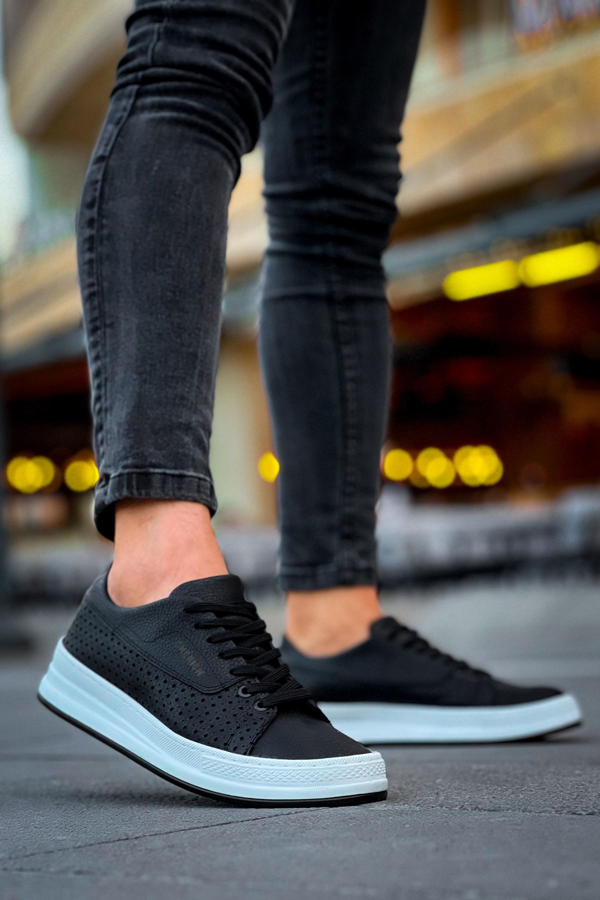 Bağcıklı Erkek Günlük Ayakkabı Siyah - Görsel 5