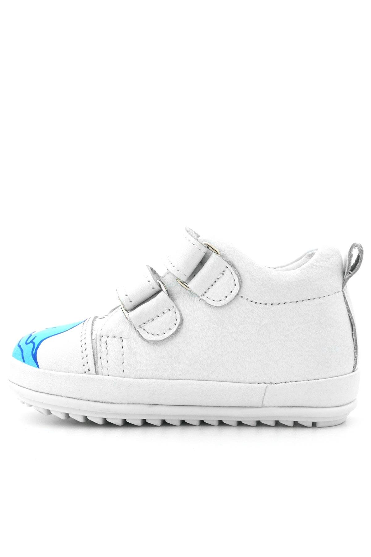 Tbons Özel Tasarım Scrat Hakiki Deri Beyaz İlk Adım Ayakkabısı - Görsel 6