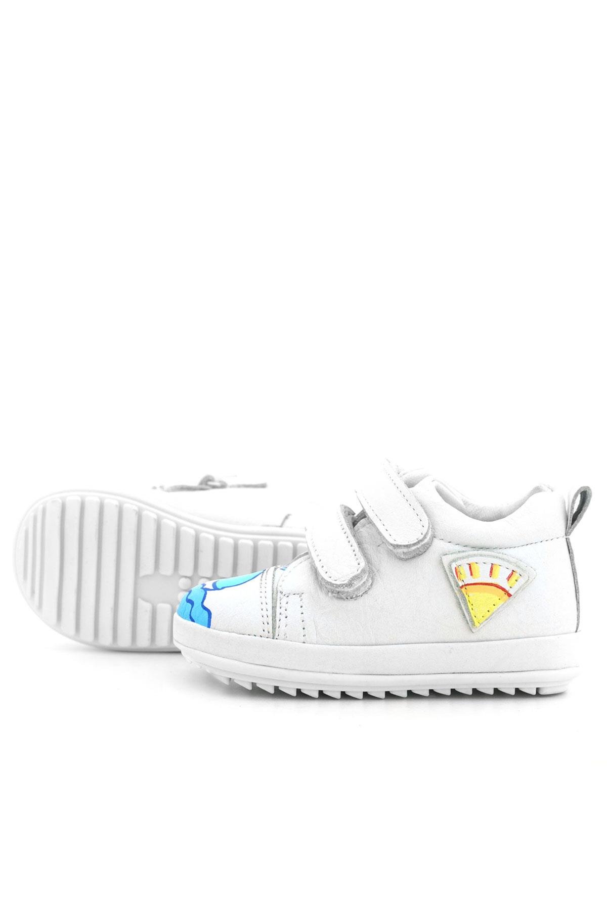 Tbons Özel Tasarım Scrat Hakiki Deri Beyaz İlk Adım Ayakkabısı - Görsel 8