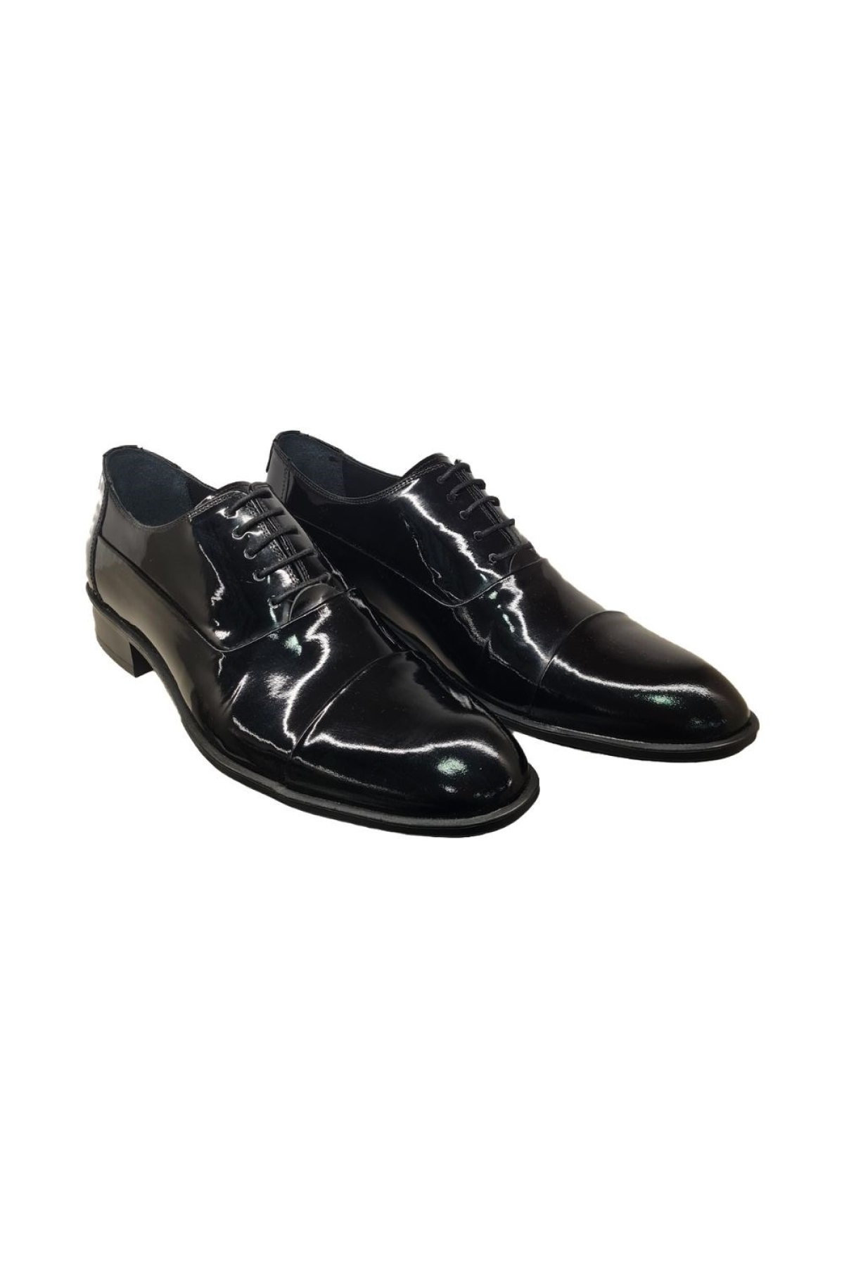 Bağcıklı Erkek Hakiki Deri Orta ve Burun Kısmı Kat Deri Model Neolit Taban Kundura BC-960-NE - Görsel 4