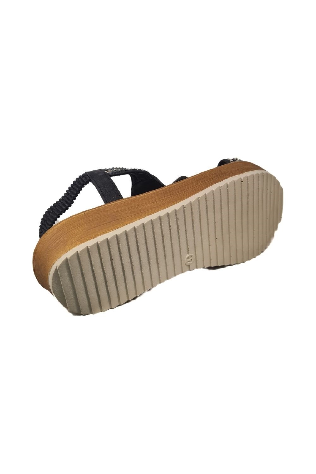 Dolgu Topuk Rahat Günlük Kadın Taşlı Sandalet 1332006-Z - Görsel 5