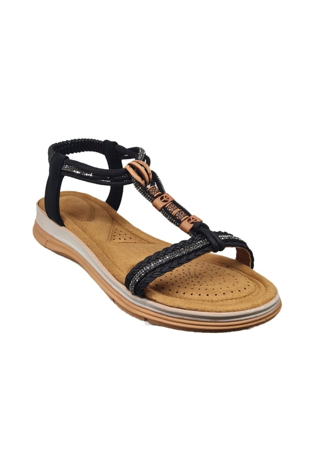 Taşlı Rahat Günlük Kadın Sandalet 815259-Z - Görsel 3