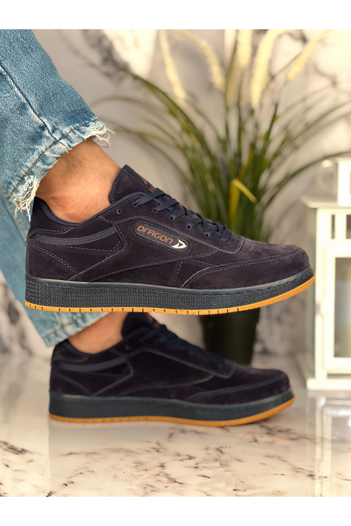 Dragon Erkek Mevsimlik Sneaker Ayakkabı Lacivert Siyah - Görsel 2