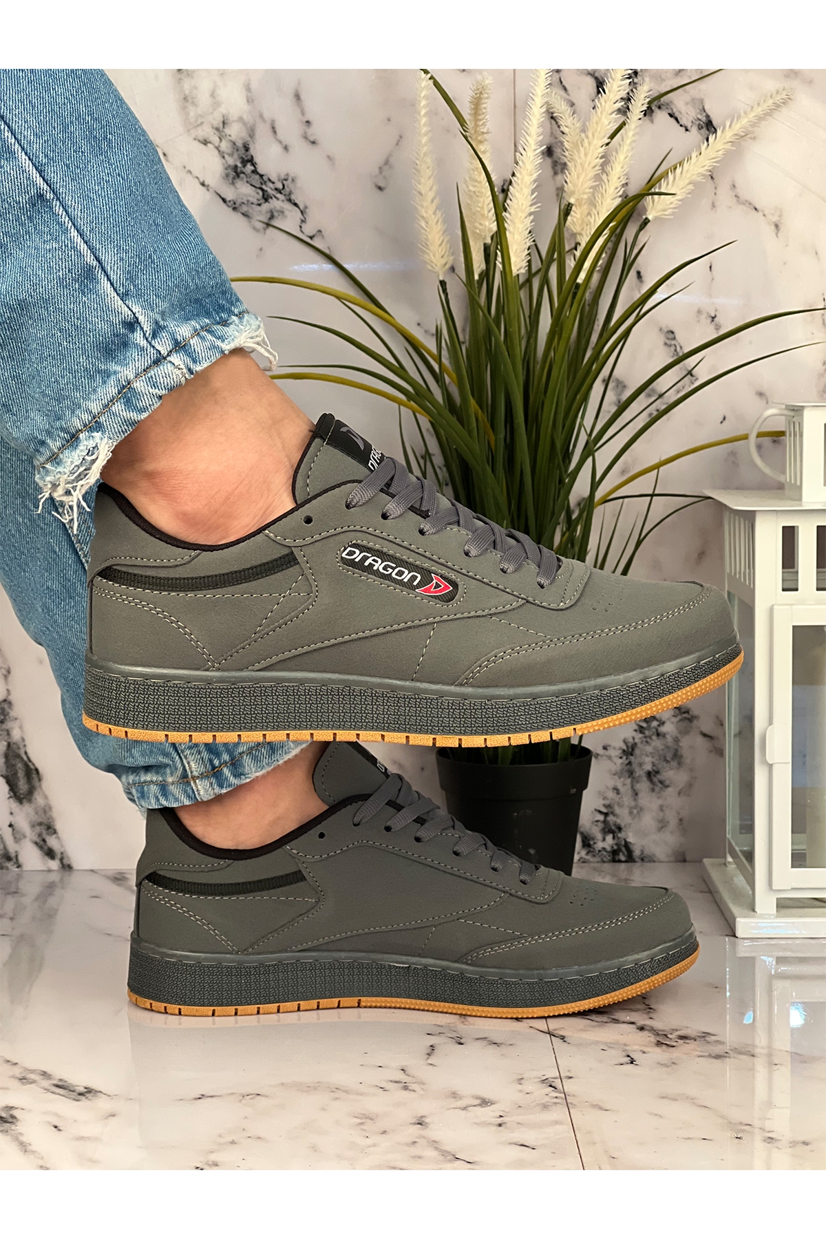 Dragon Erkek Mevsimlik Sneaker Ayakkabı Füme - Görsel 2