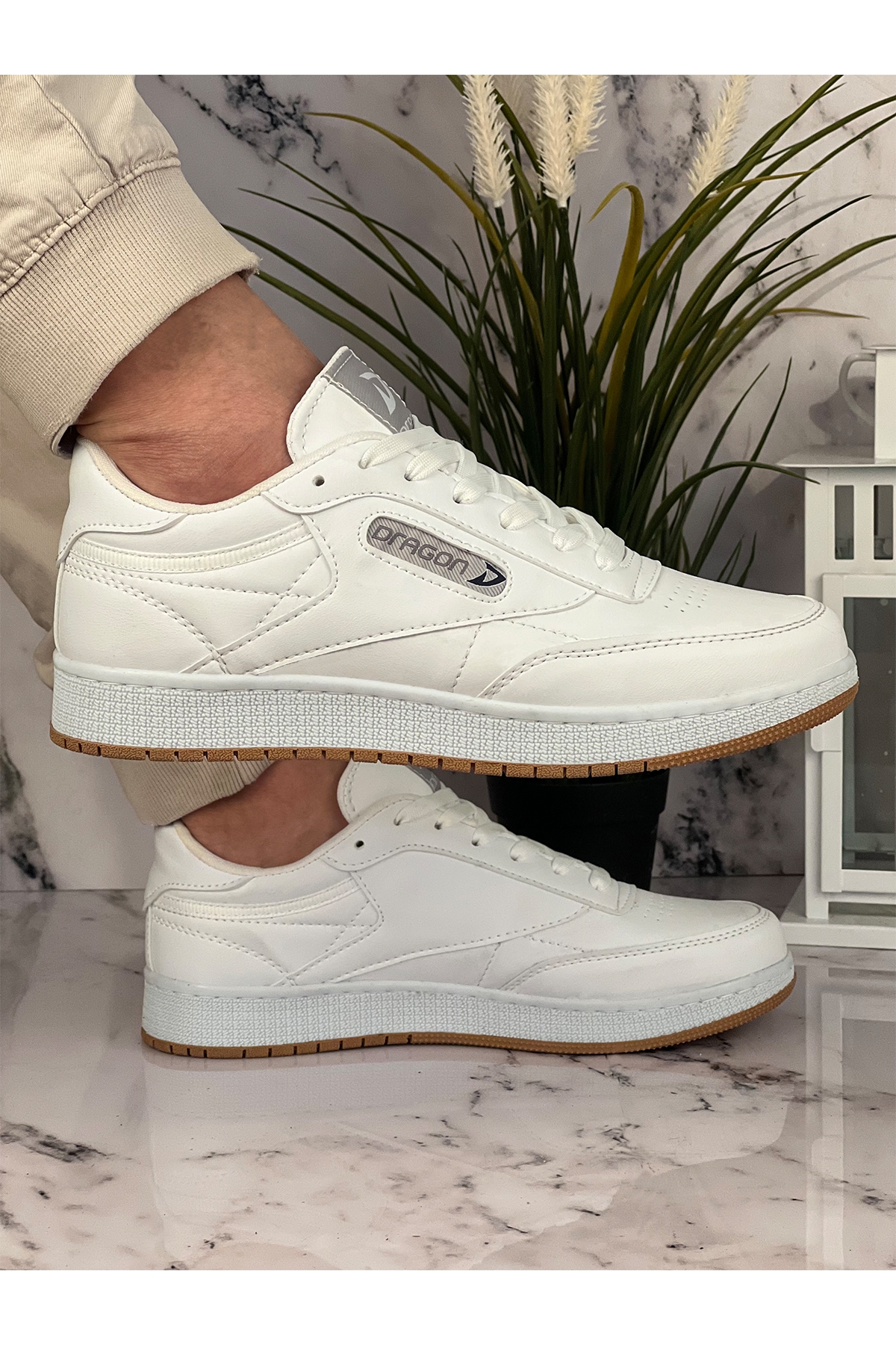 Dragon Erkek Mevsimlik Sneaker Ayakkabı Beyaz - Görsel 2