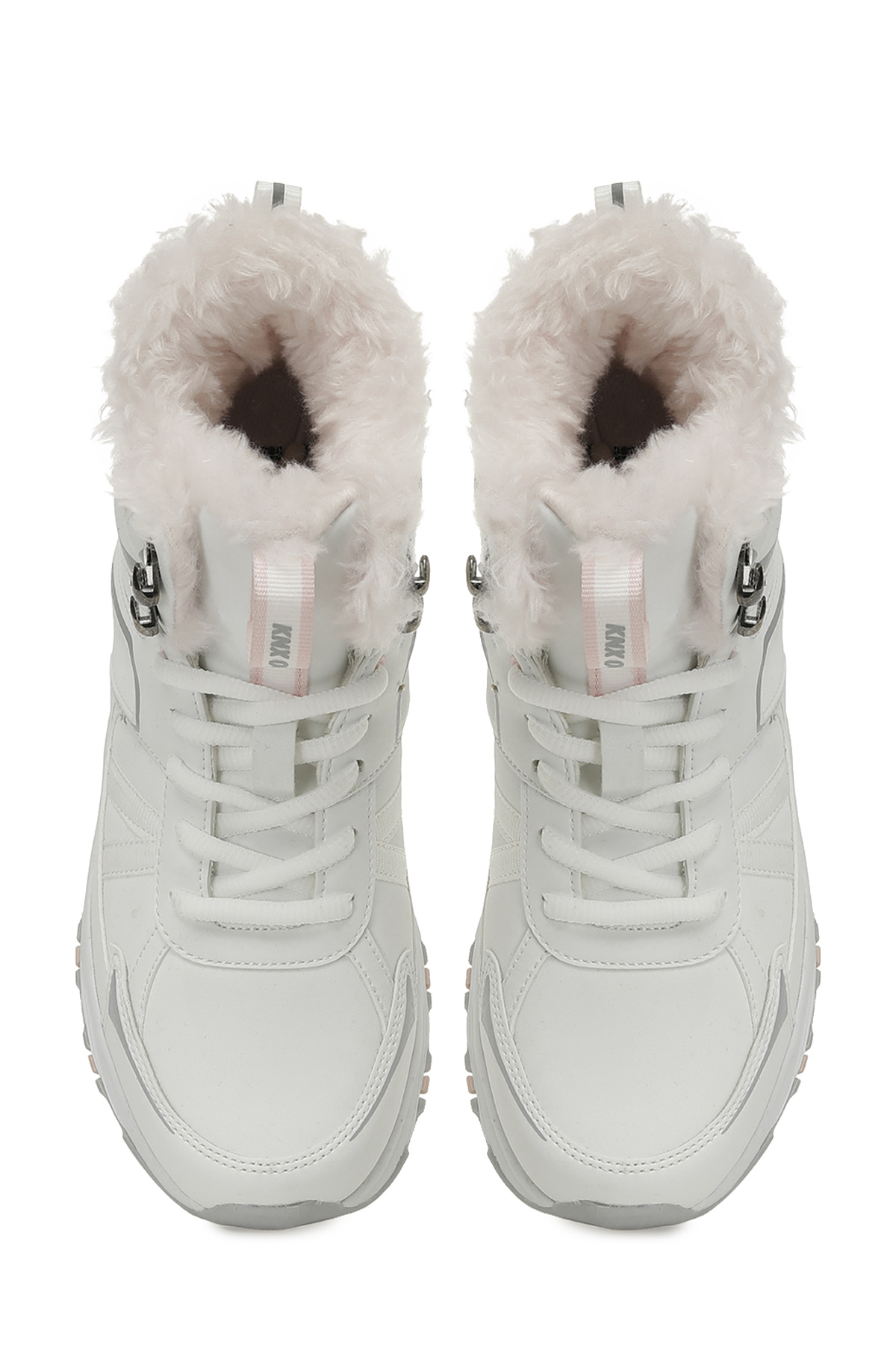 LODIE PU HI W 5PR Beyaz Kadın Kürklü Bot - Görsel 5