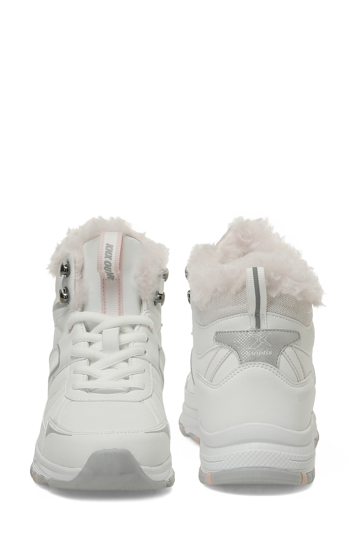 LODIE PU HI W 5PR Beyaz Kadın Kürklü Bot - Görsel 6