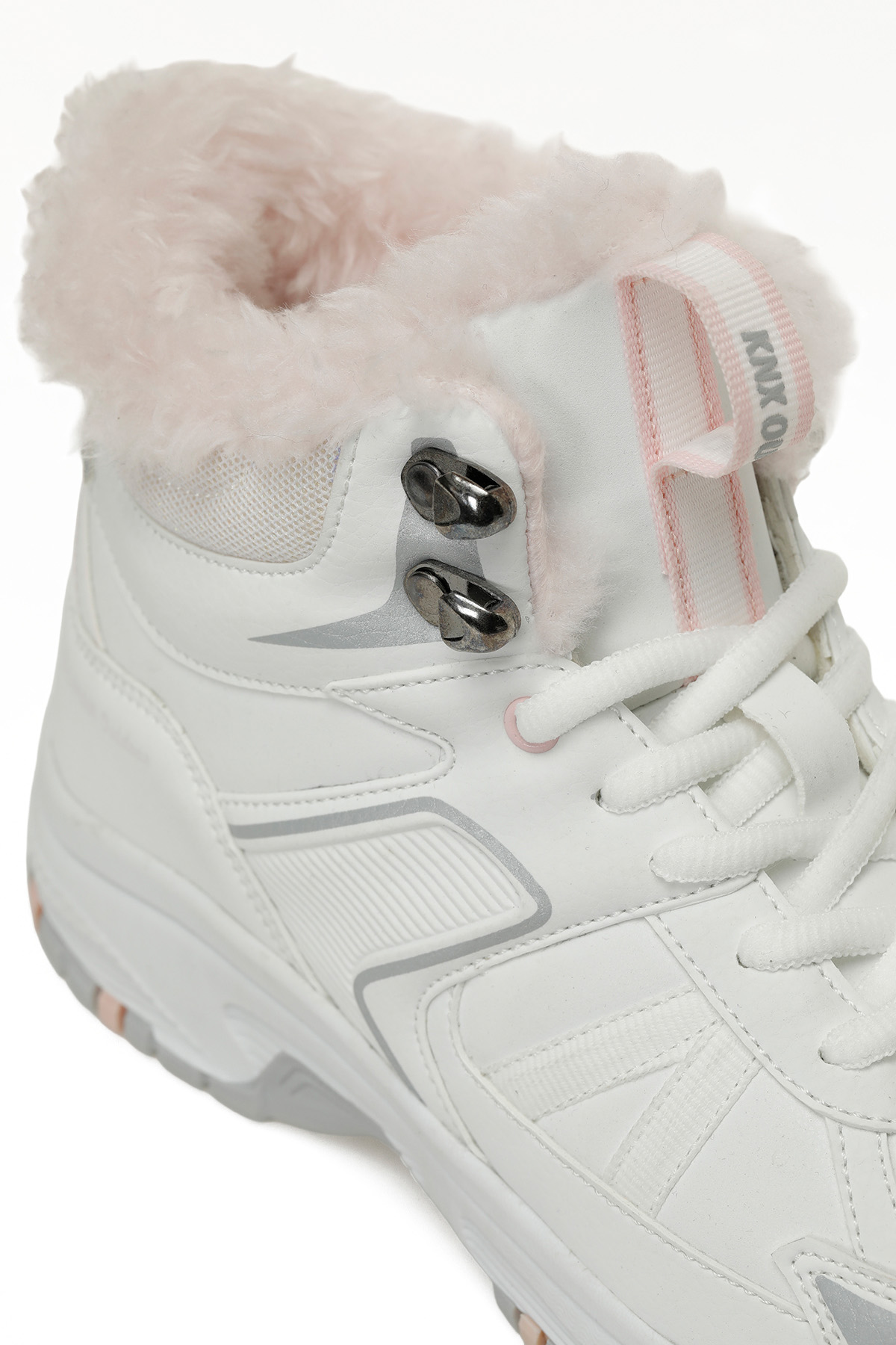 LODIE PU HI W 5PR Beyaz Kadın Kürklü Bot - Görsel 8