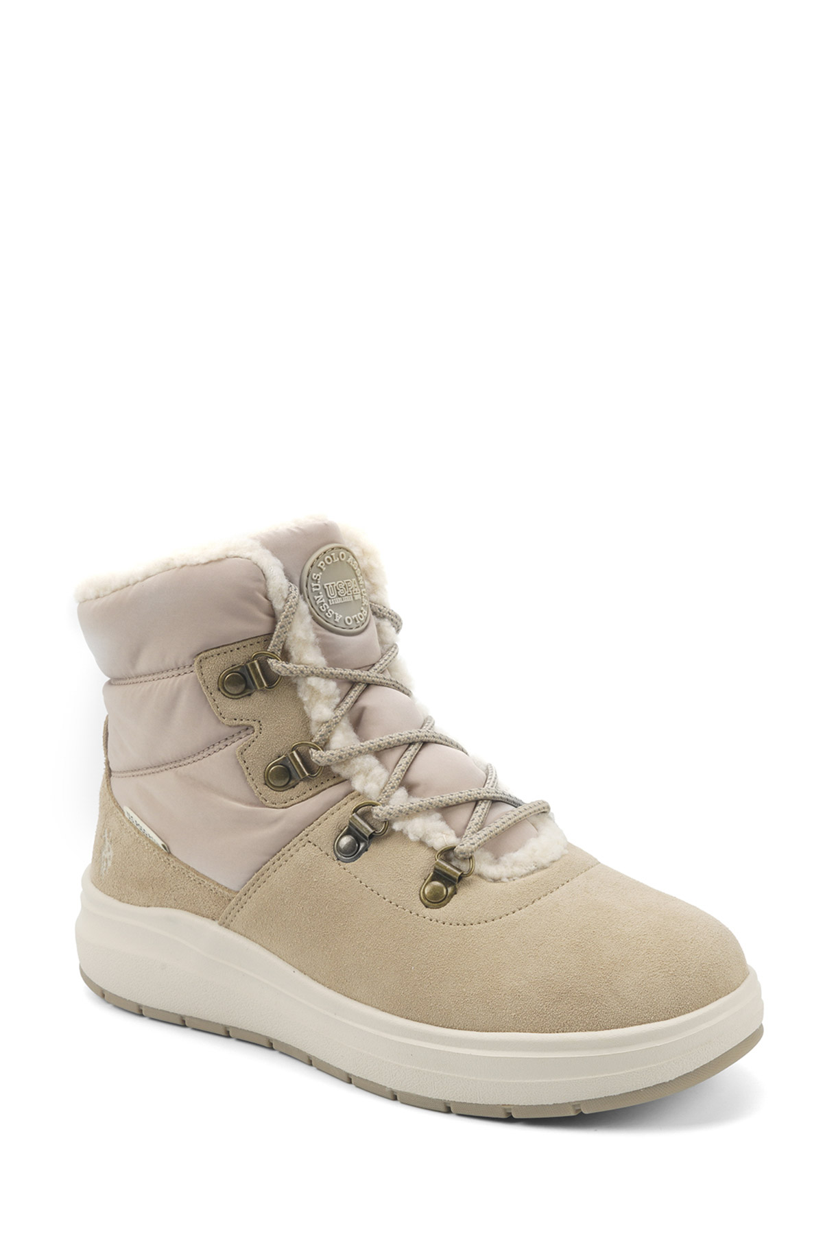 MOMO 5PR Bej Kadın Sneaker Bot - Görsel 3