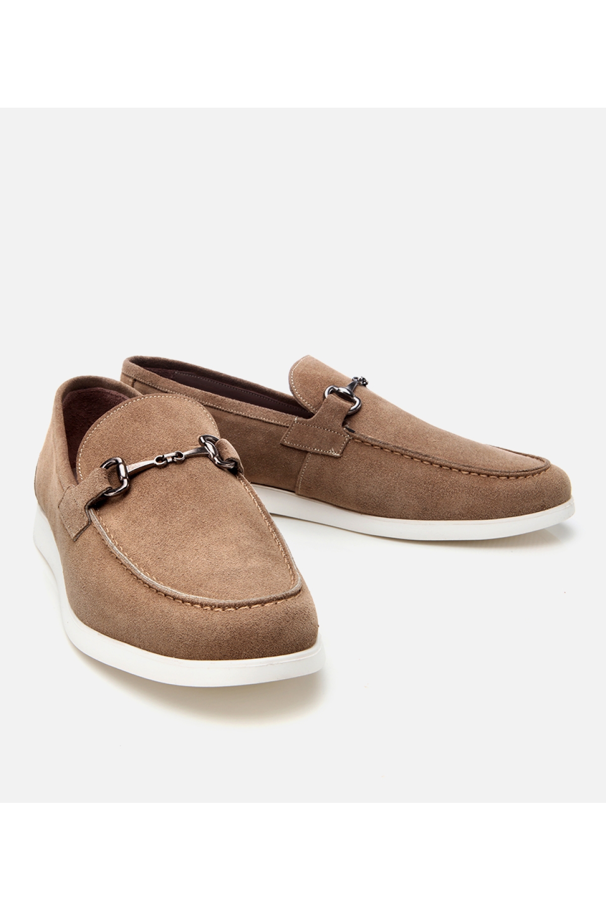 Hotiç Lacivert Hotiç Süet Deri Erkek Toka Detaylı Günlük Loafer