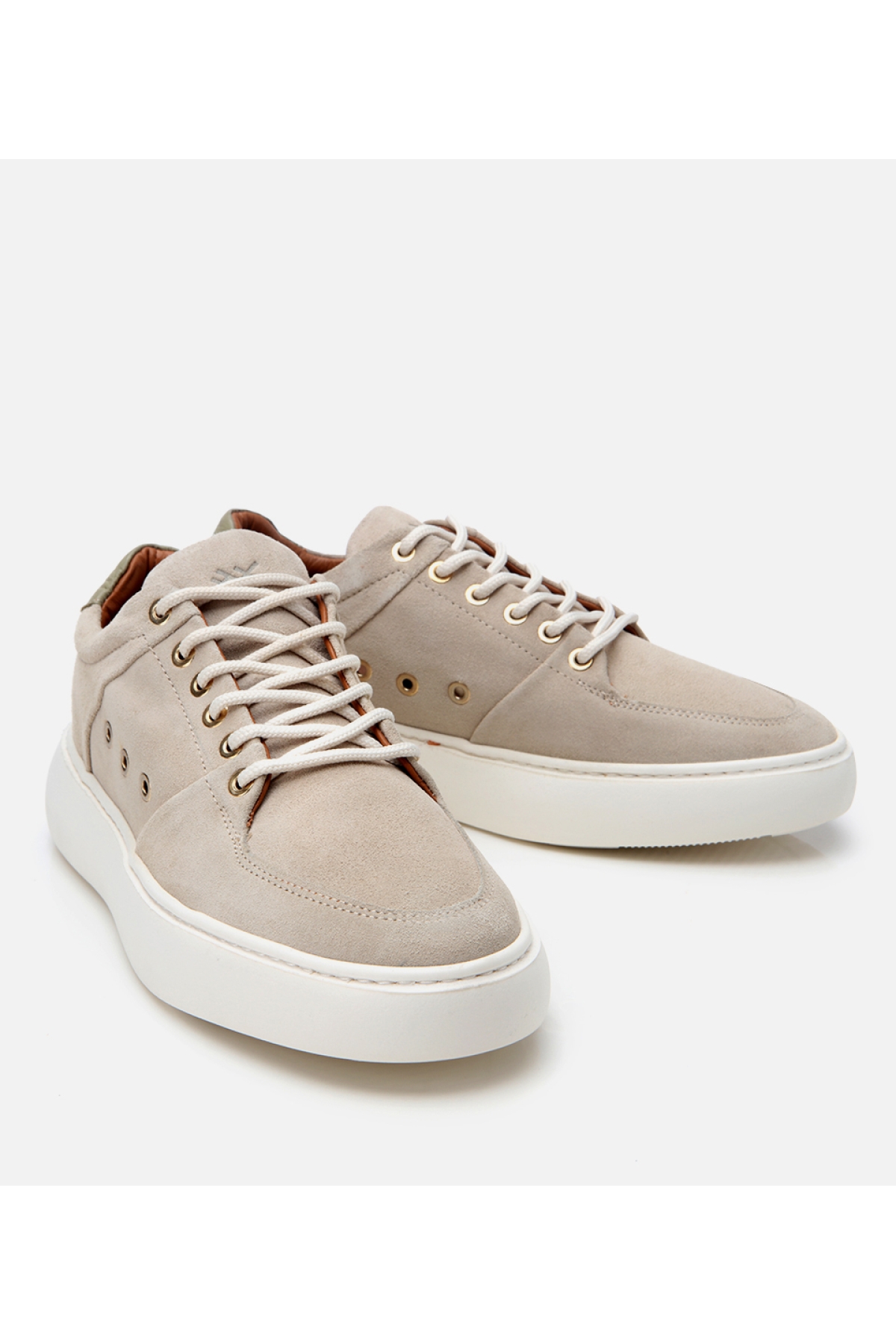 Hotiç Yeşil Hotiç Hotiç Süet Erkek Deri Yüksek Tabanlı Spor Ayakkabı