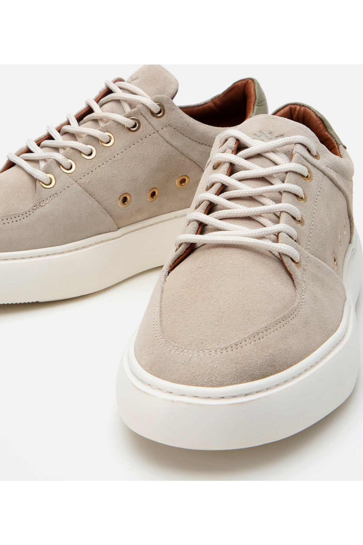 Hotiç Yeşil Hotiç Hotiç Süet Erkek Deri Yüksek Tabanlı Spor Ayakkabı