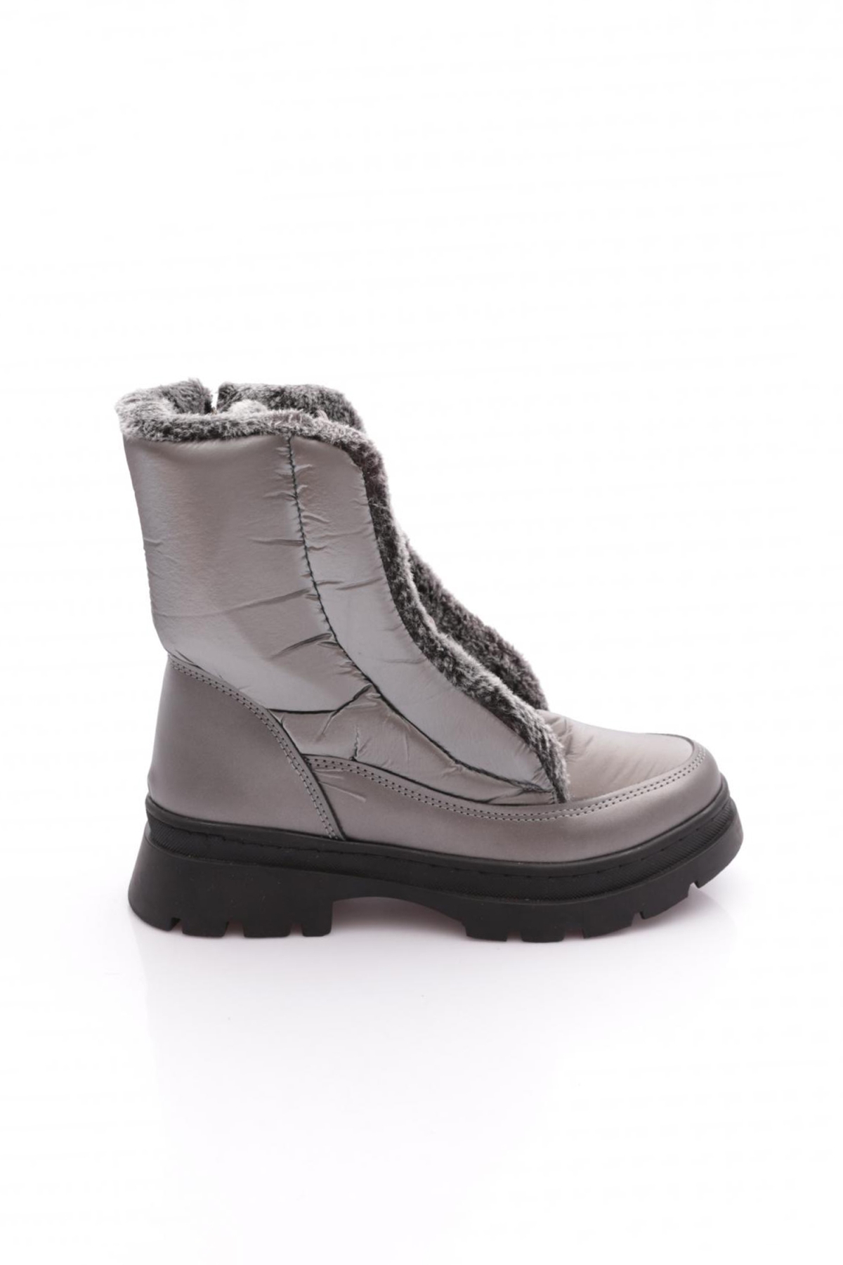 008-22K Kadin Ön Tüylü Bağcikli Yan Femuarli Paraşüt Bot - Görsel 2