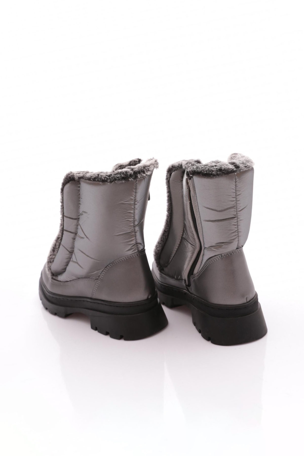 008-22K Kadin Ön Tüylü Bağcikli Yan Femuarli Paraşüt Bot - Görsel 4