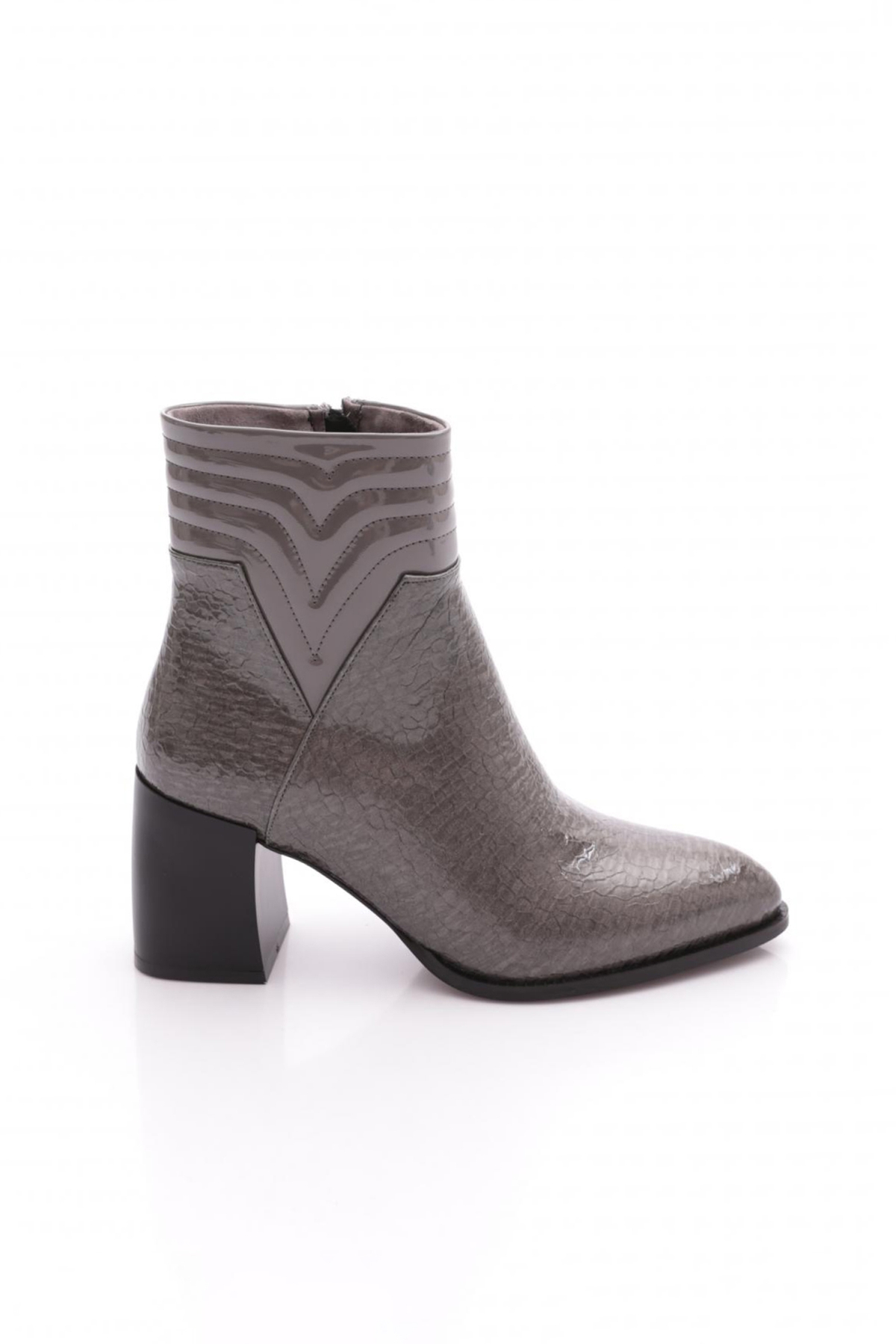 Dgn Dgn Gri 954 Kadin Topuklu Bot | Flo Gri - 2. görsel
