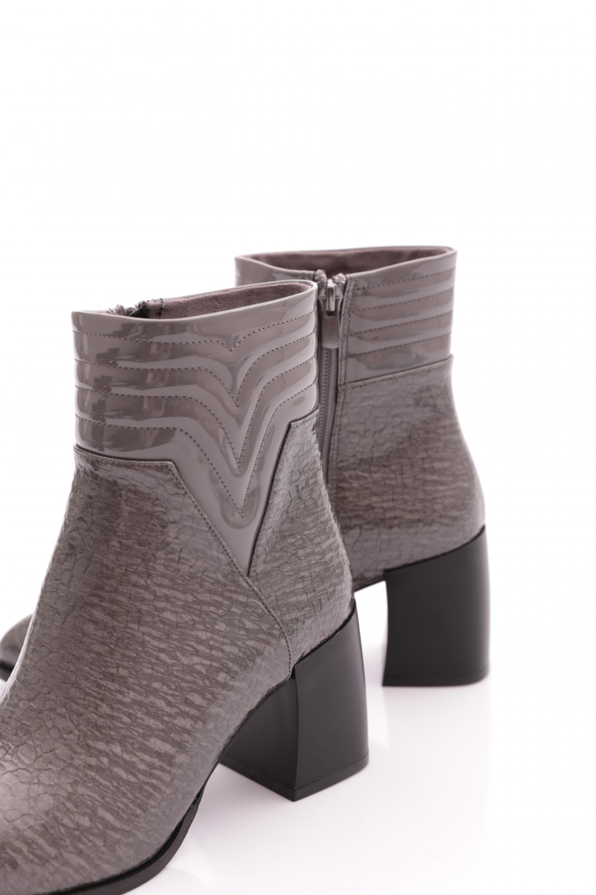 Dgn Dgn Gri 954 Kadin Topuklu Bot | Flo Gri - 5. görsel