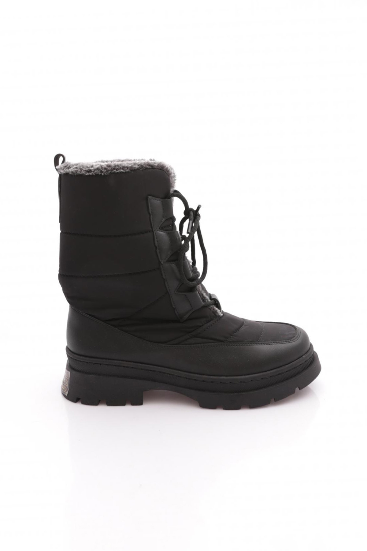 009-22K Kadin Kürklü Bağcikli Yan Paraşüt Bot - Görsel 2