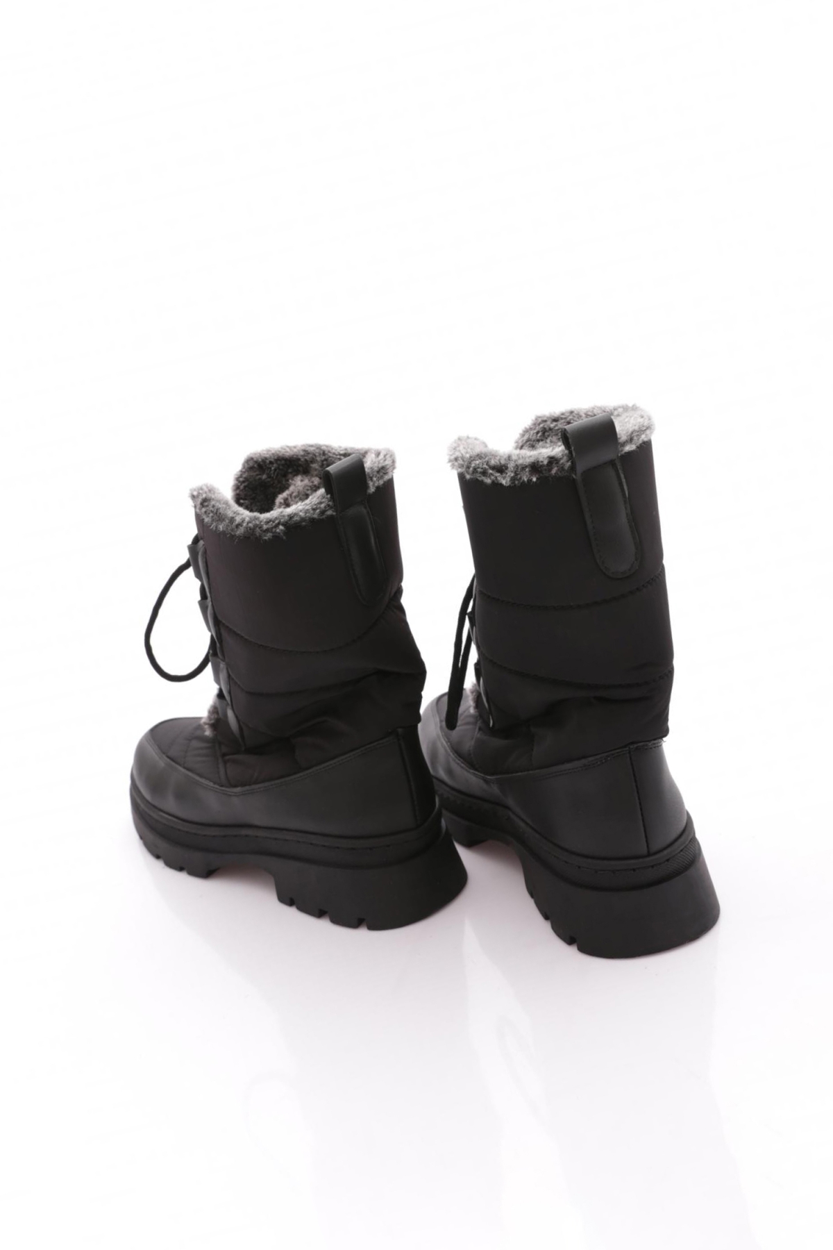 009-22K Kadin Kürklü Bağcikli Yan Paraşüt Bot - Görsel 4