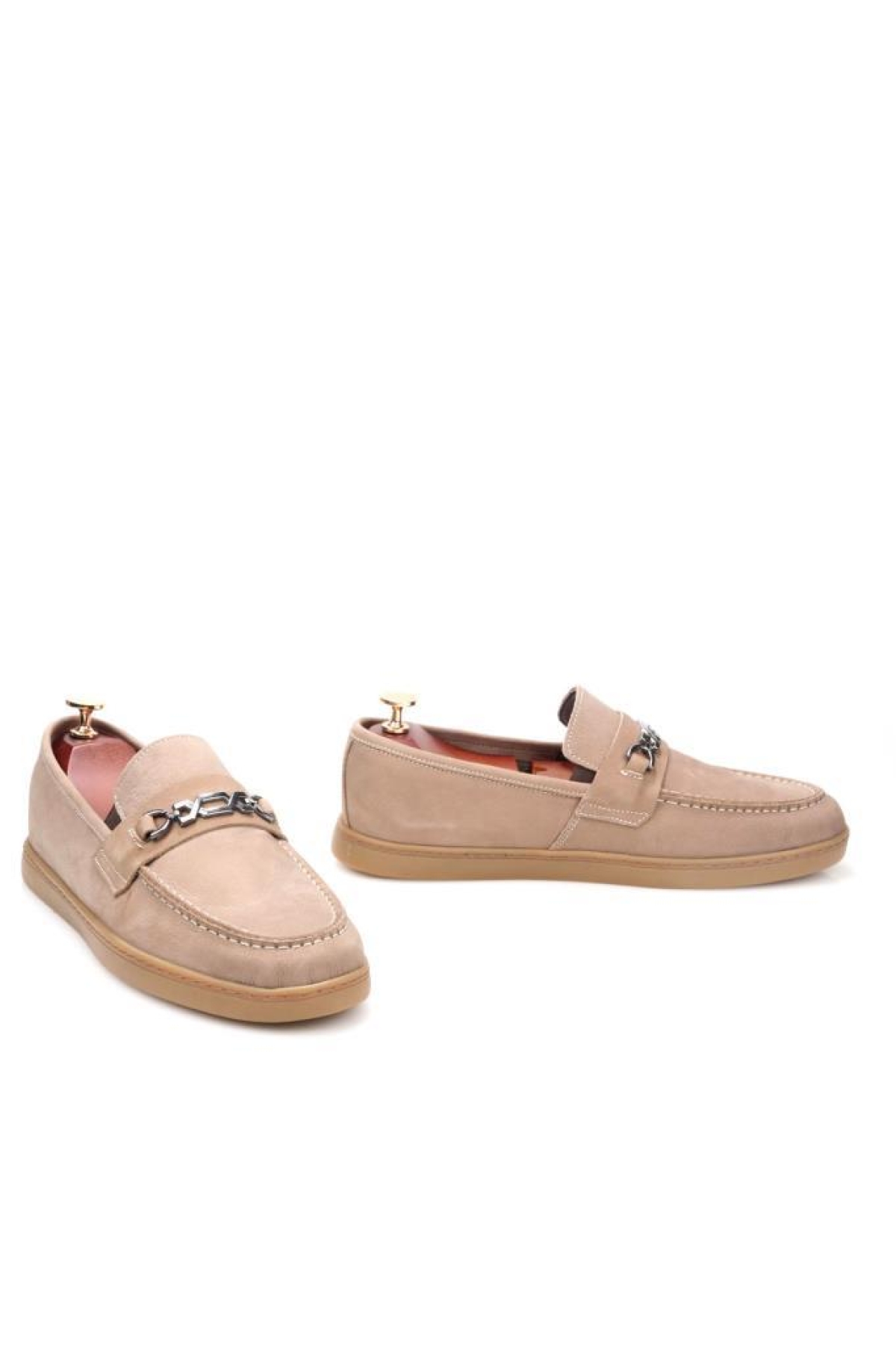 Pisagor Ps-33090 Erkek Hakiki Deri Bağcıksız Günlük Babet Ayakkabı - Görsel 5