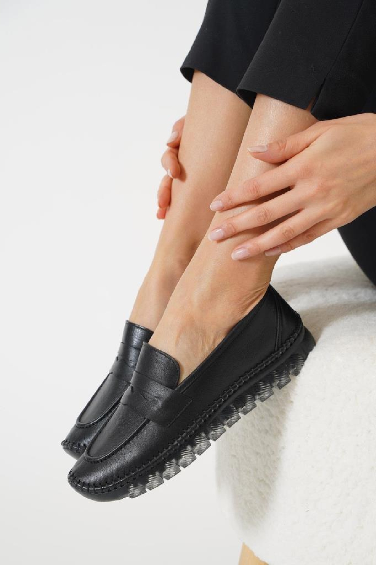 Pisagor Ps-33020 Ortopedik Kadın Günlük Hakiki Deri Ayakkabı - Görsel 3